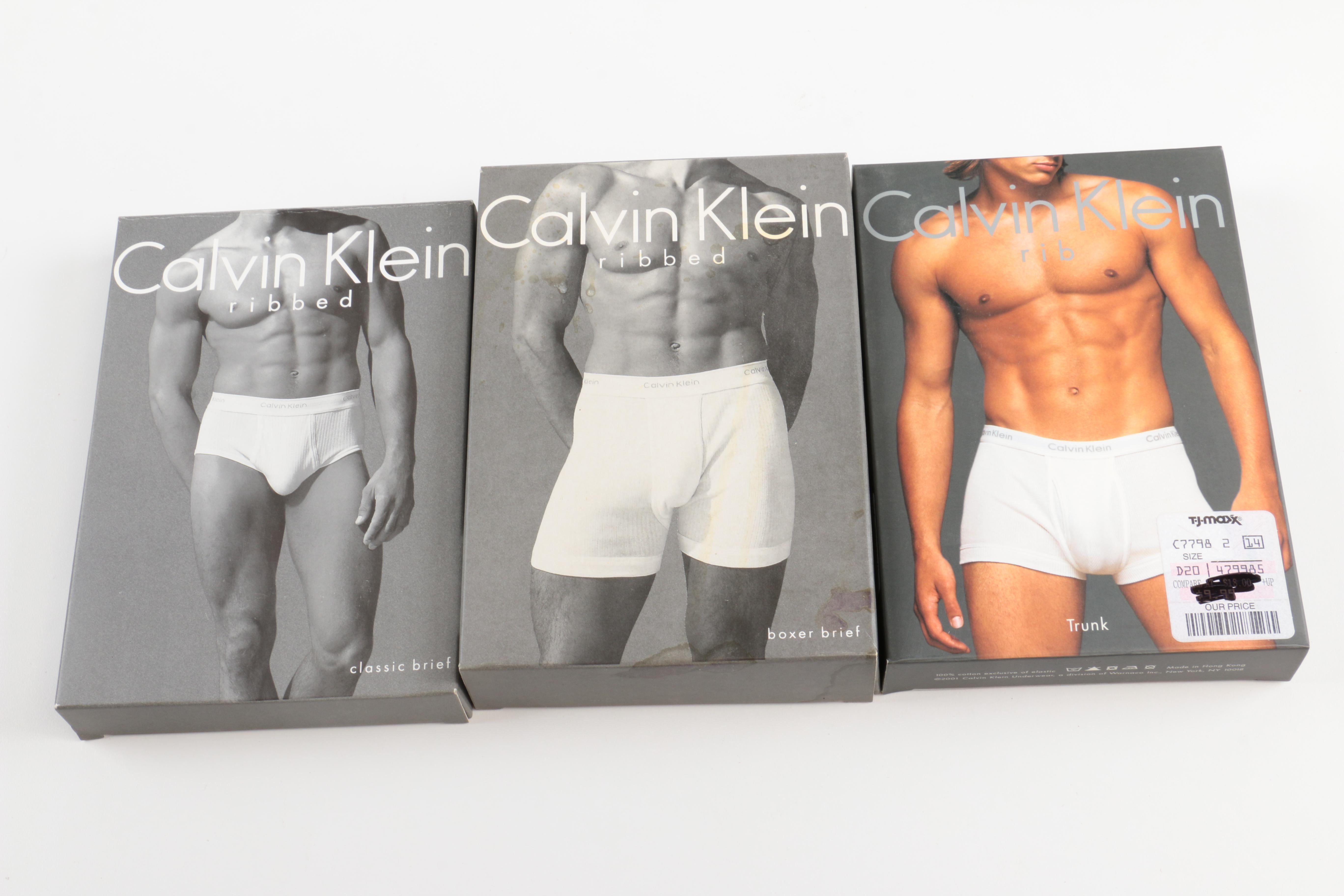 Men's Unused Underwear and Dress Shirts Including YSL