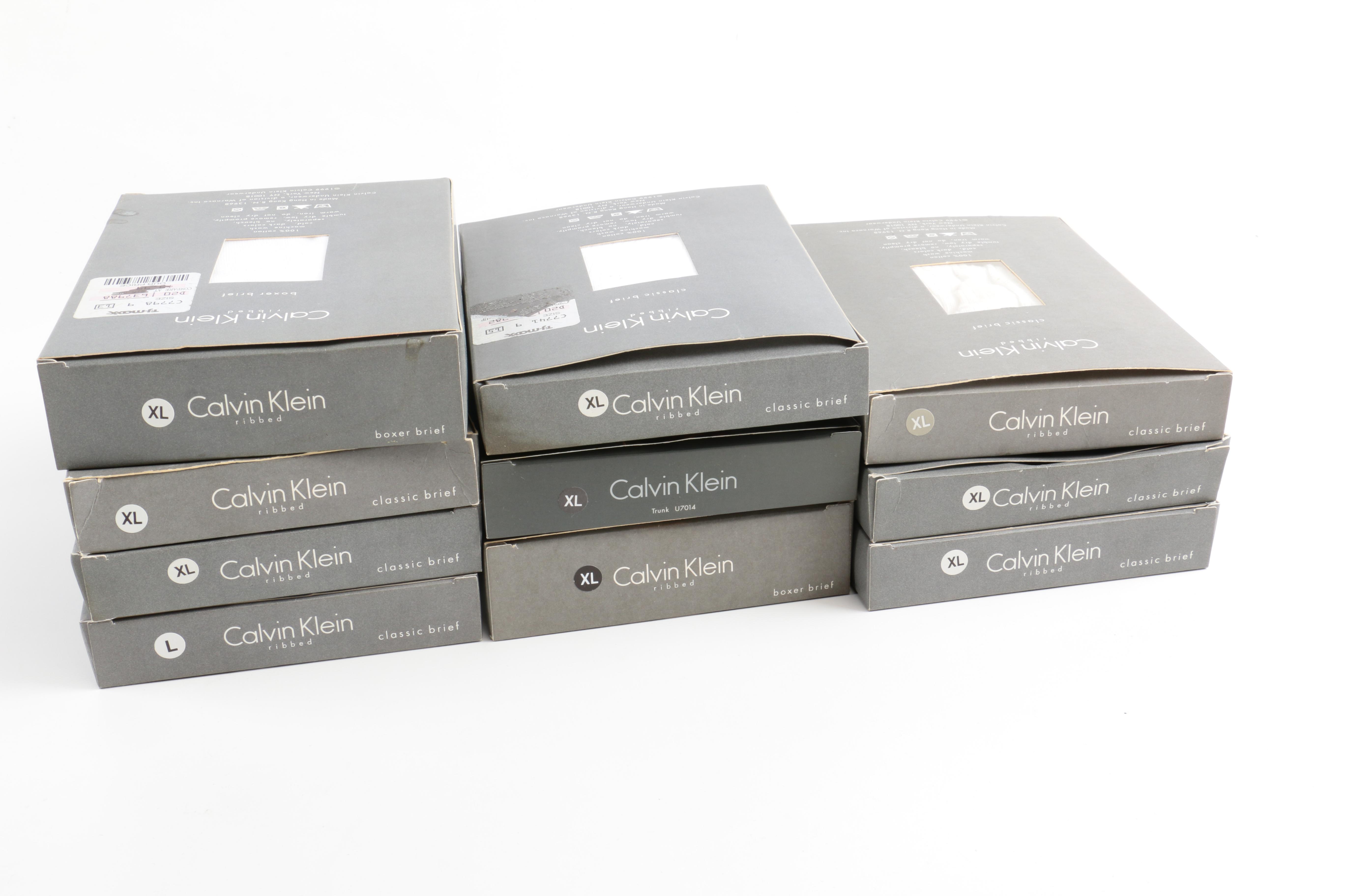 Men's Unused Underwear and Dress Shirts Including YSL