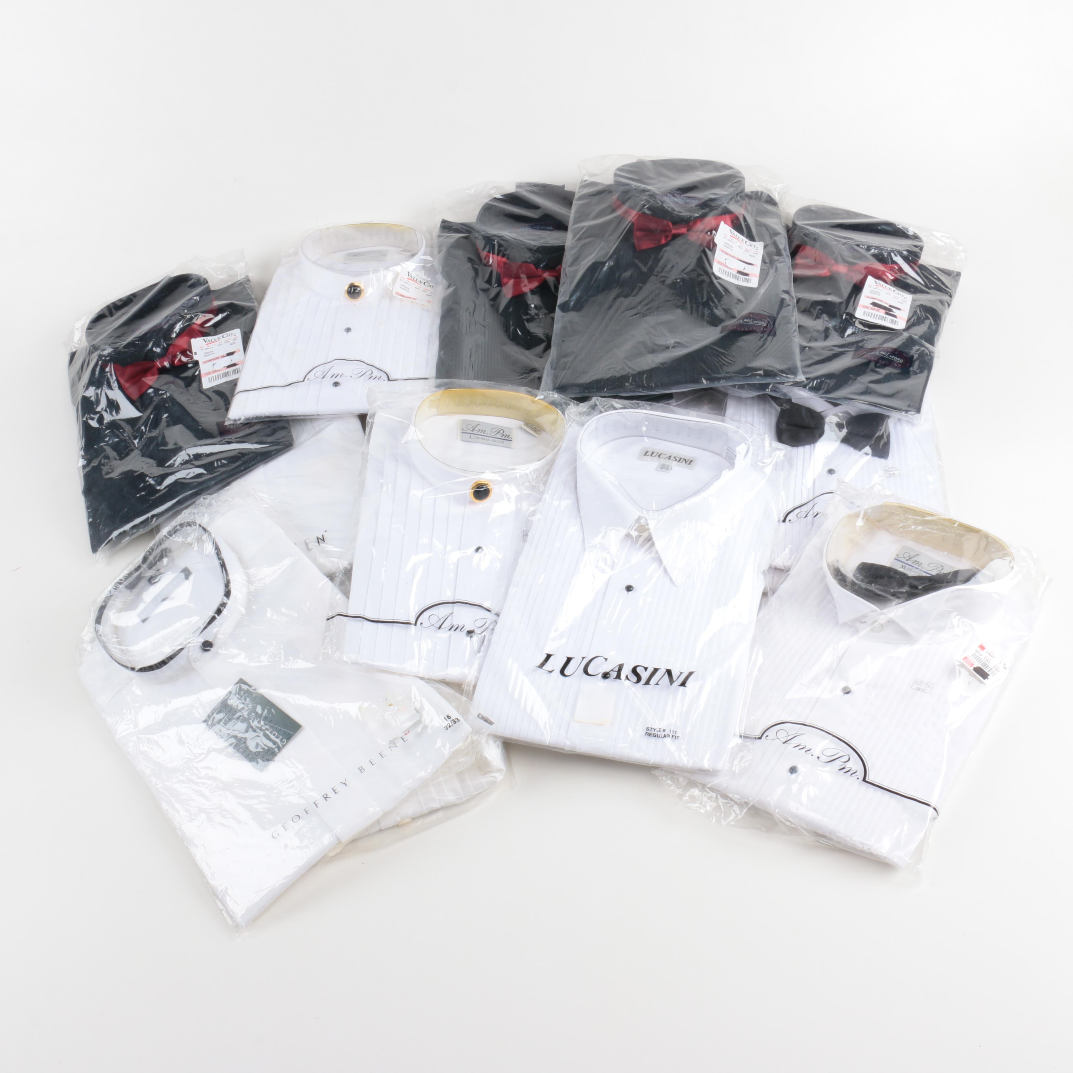 Men's Unused Underwear and Dress Shirts Including YSL
