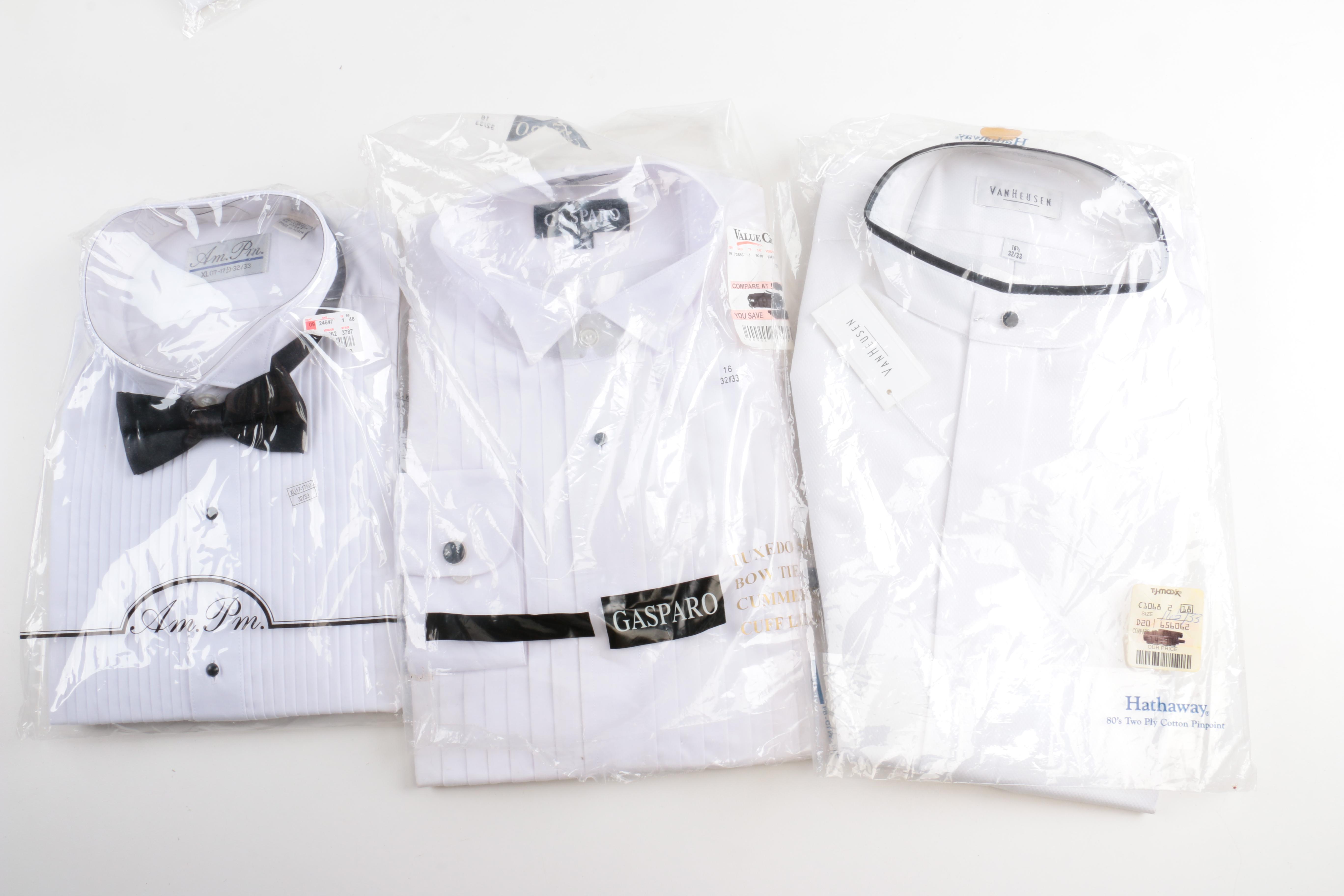 Men's Unused Underwear and Dress Shirts Including YSL