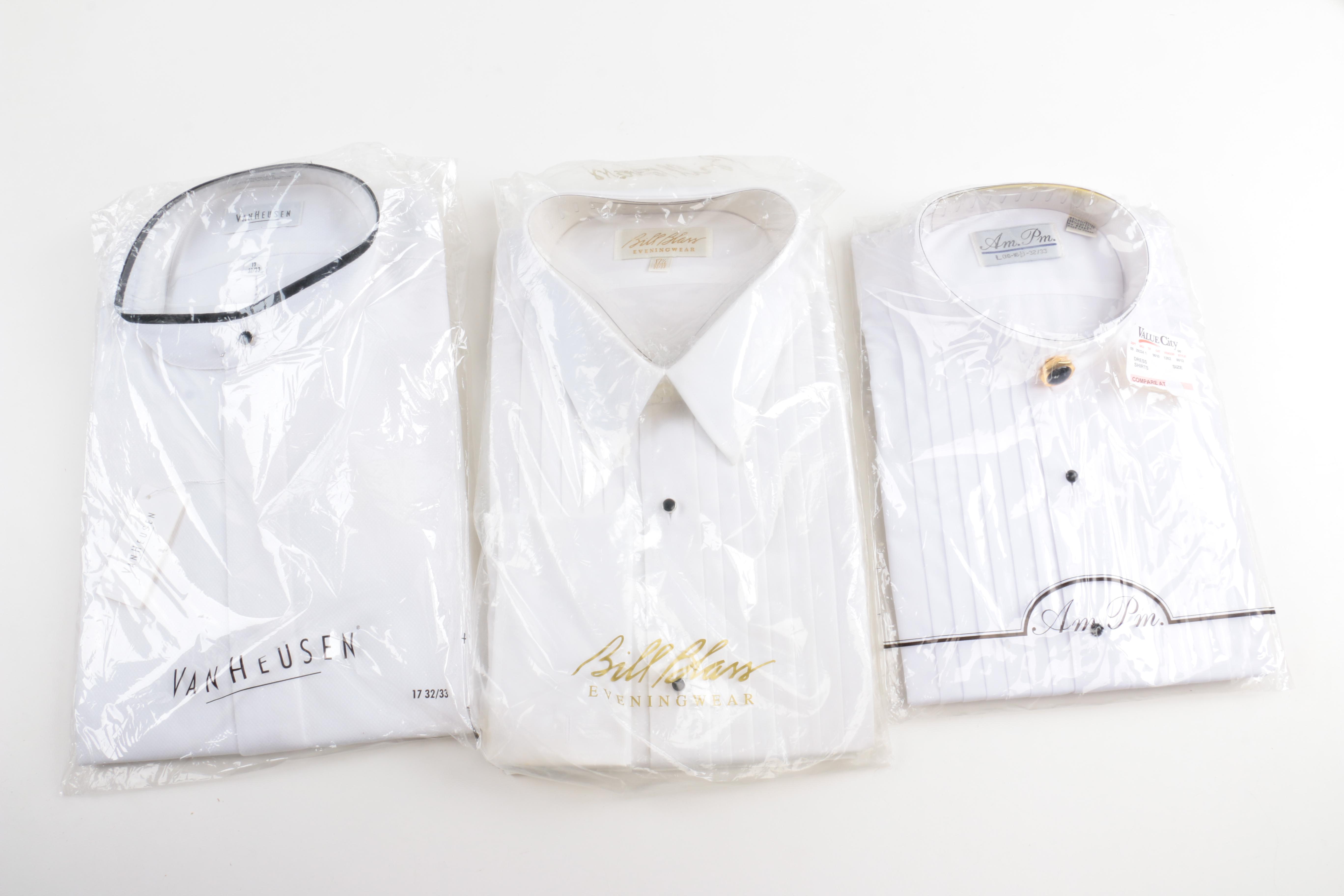 Men's Unused Underwear and Dress Shirts Including YSL