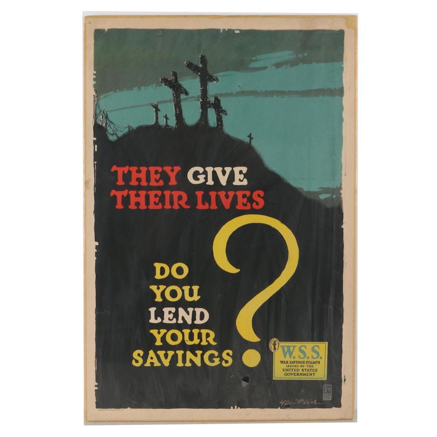 World War I Savings Stamps Poster