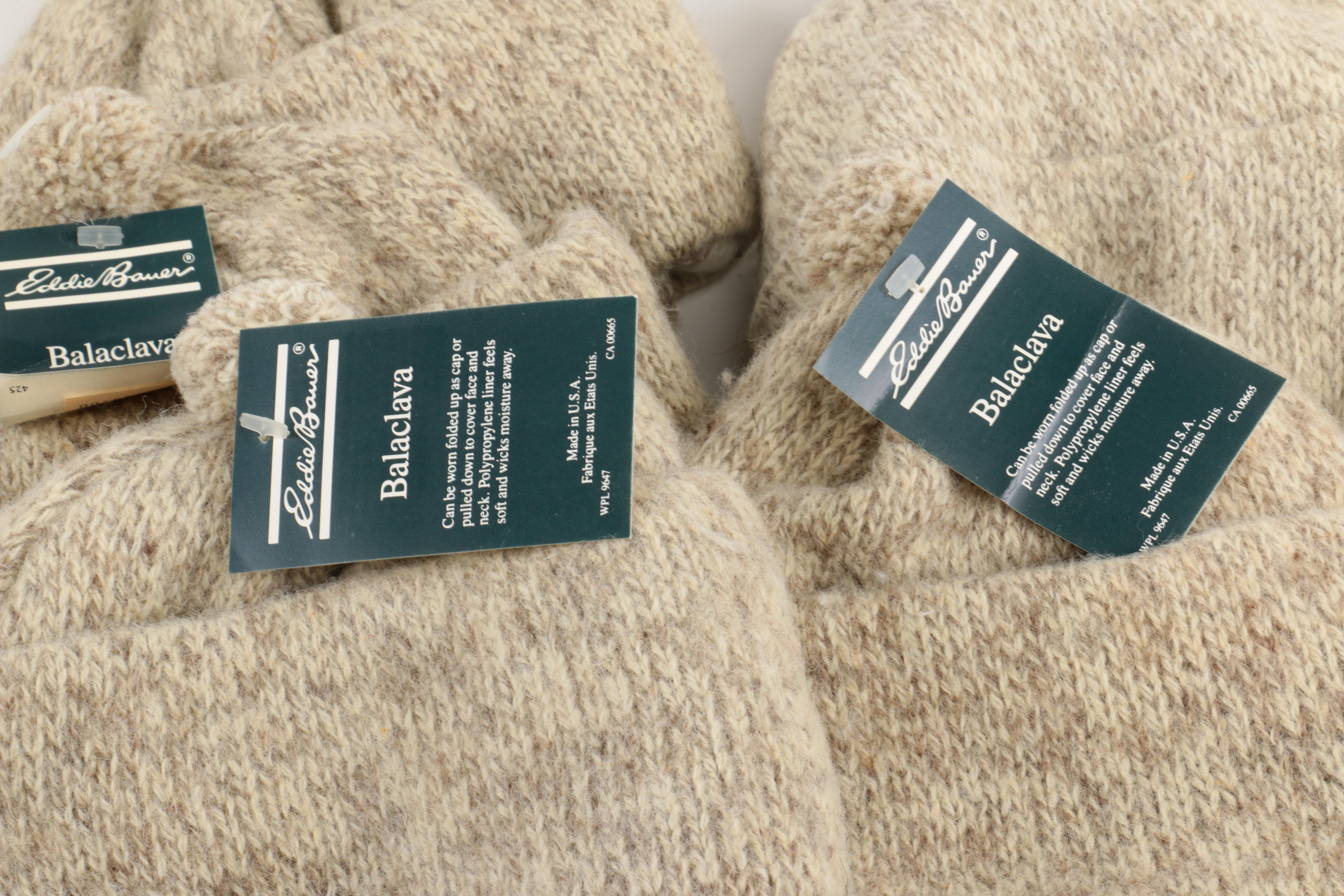 Assortment of Winter Hats Including Eddie Bauer