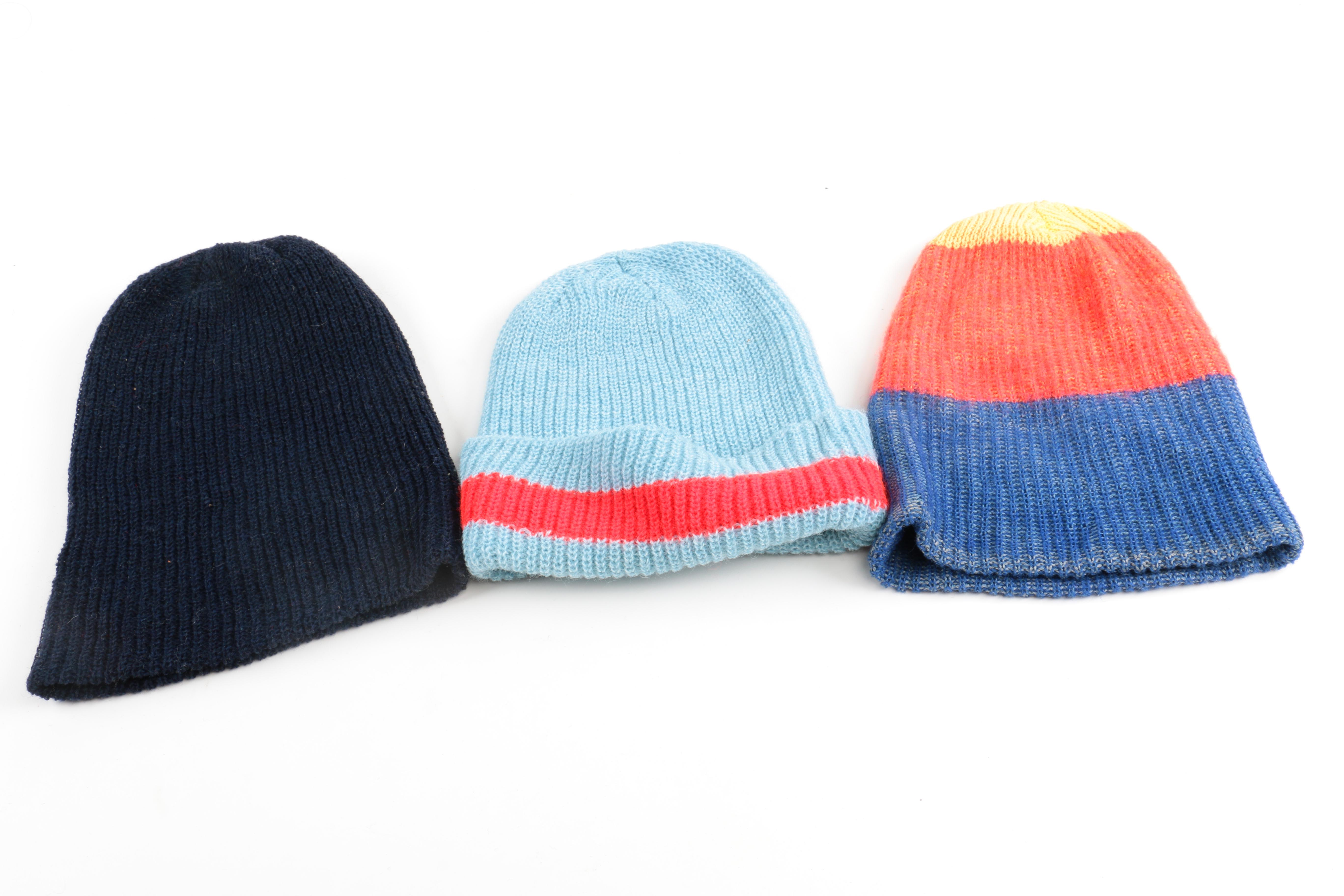 Assortment of Winter Hats Including Eddie Bauer