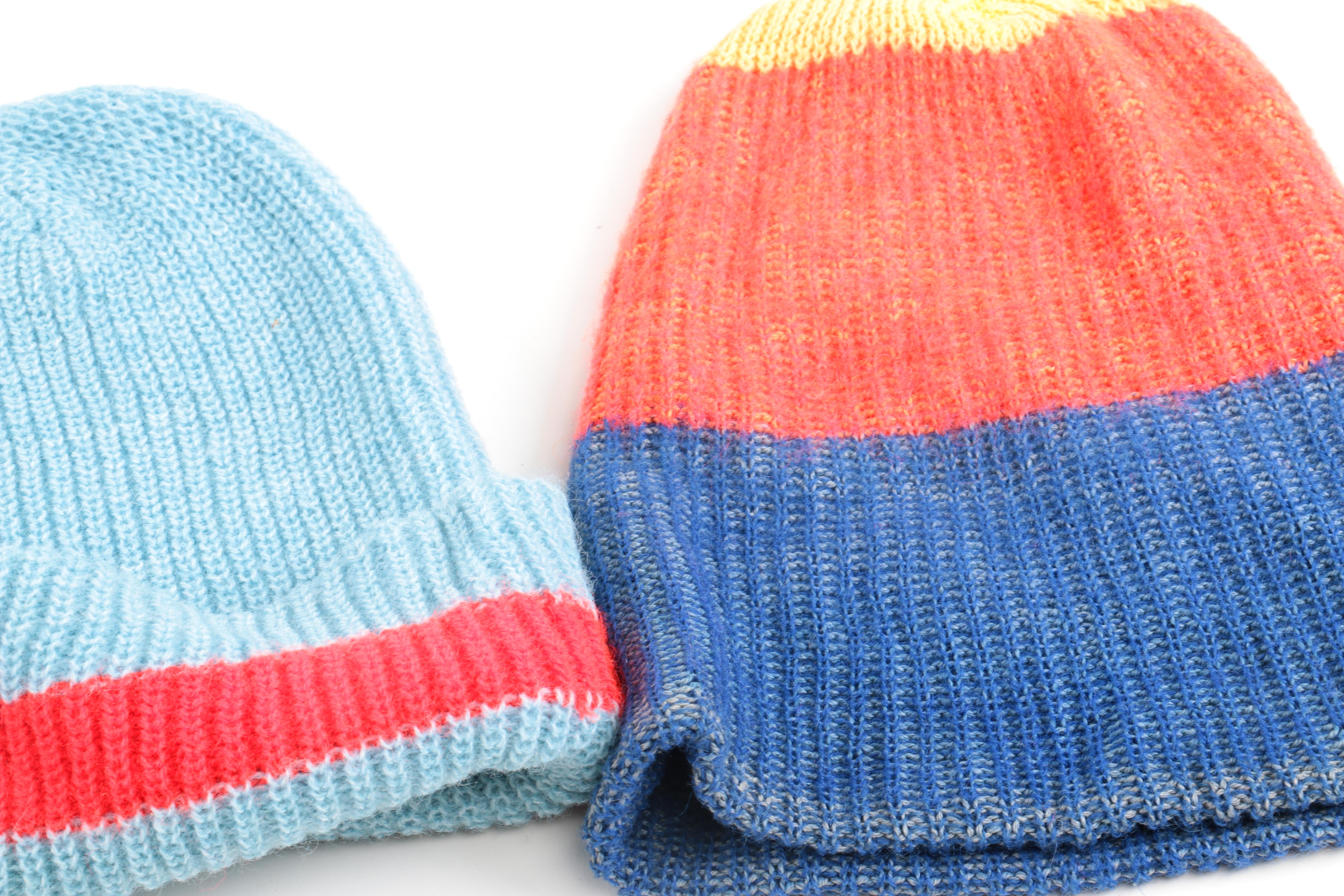Assortment of Winter Hats Including Eddie Bauer