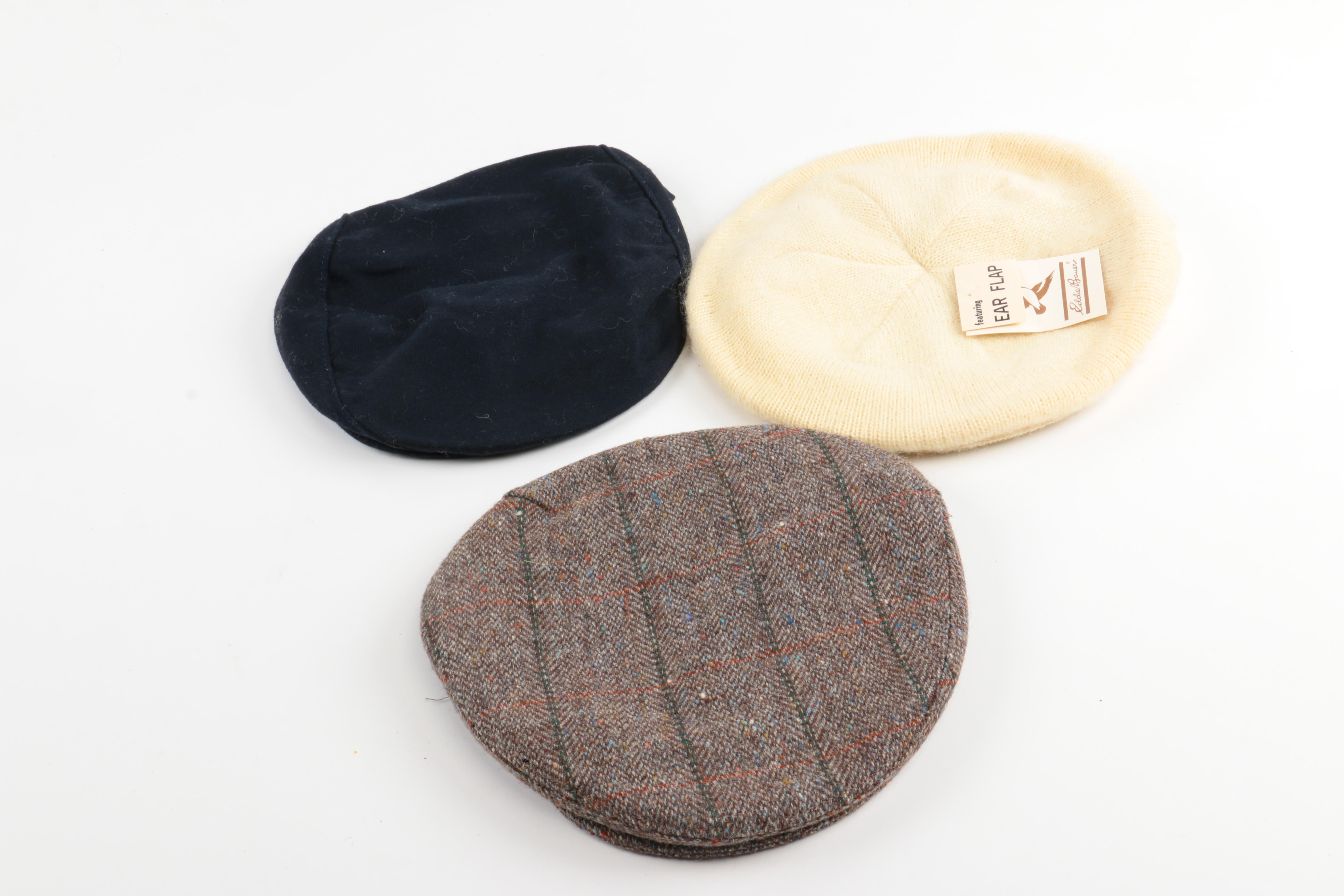 Assortment of Winter Hats Including Eddie Bauer