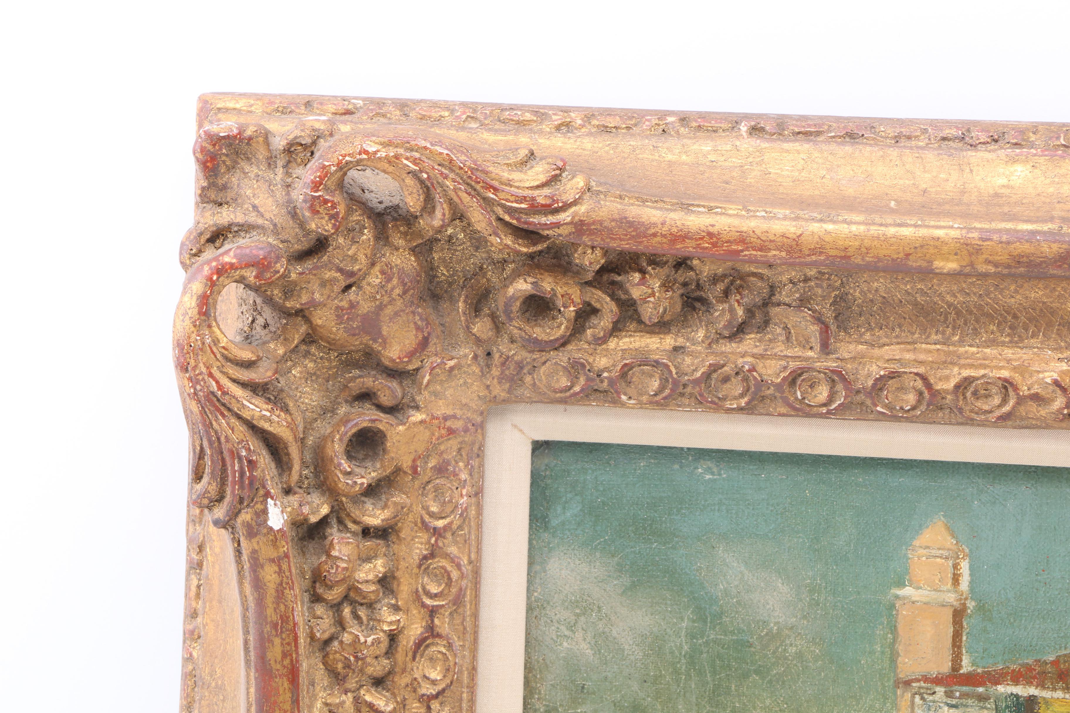 Henry Pember Smith Oil Painting on Wood Panel of Venetian Scene