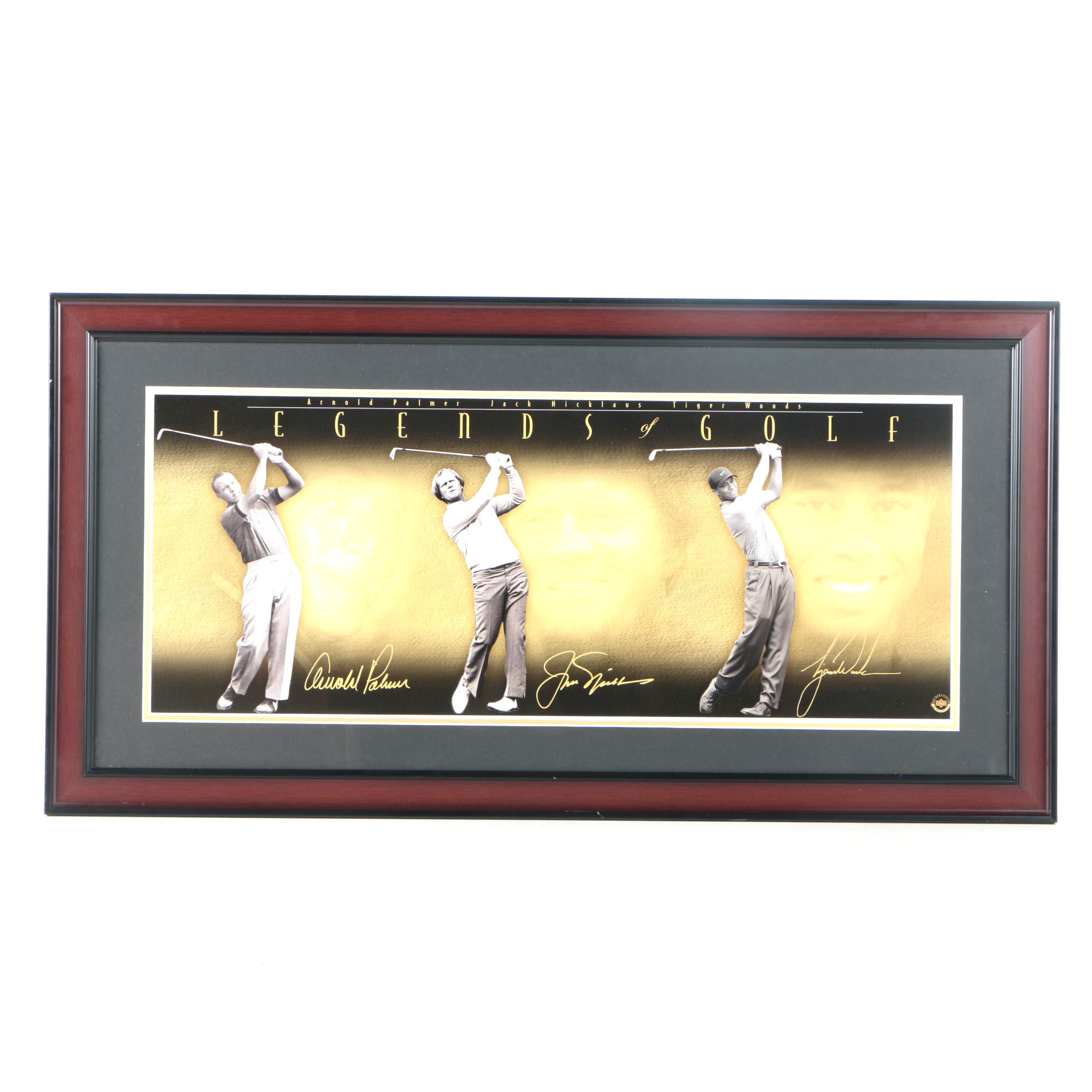 Giclee Print on Paper of Arnold Palmer, Jack Nicklaus, and Tiger Woods "Legends of Golf"