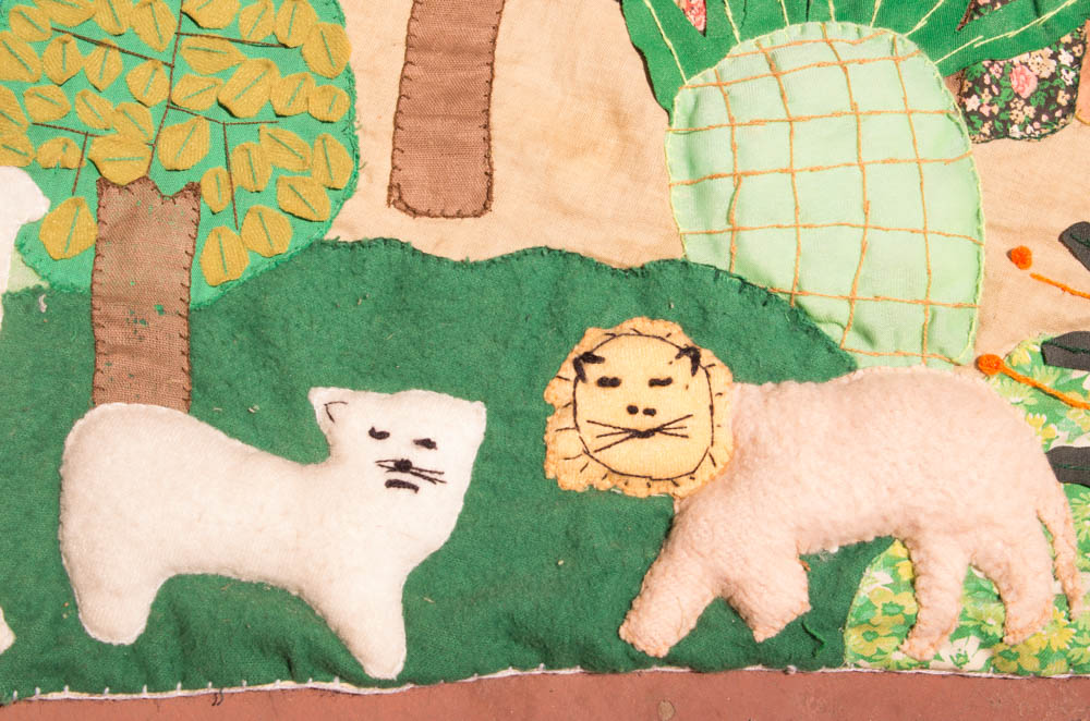 Garden of Eden Hand Sewn Textile