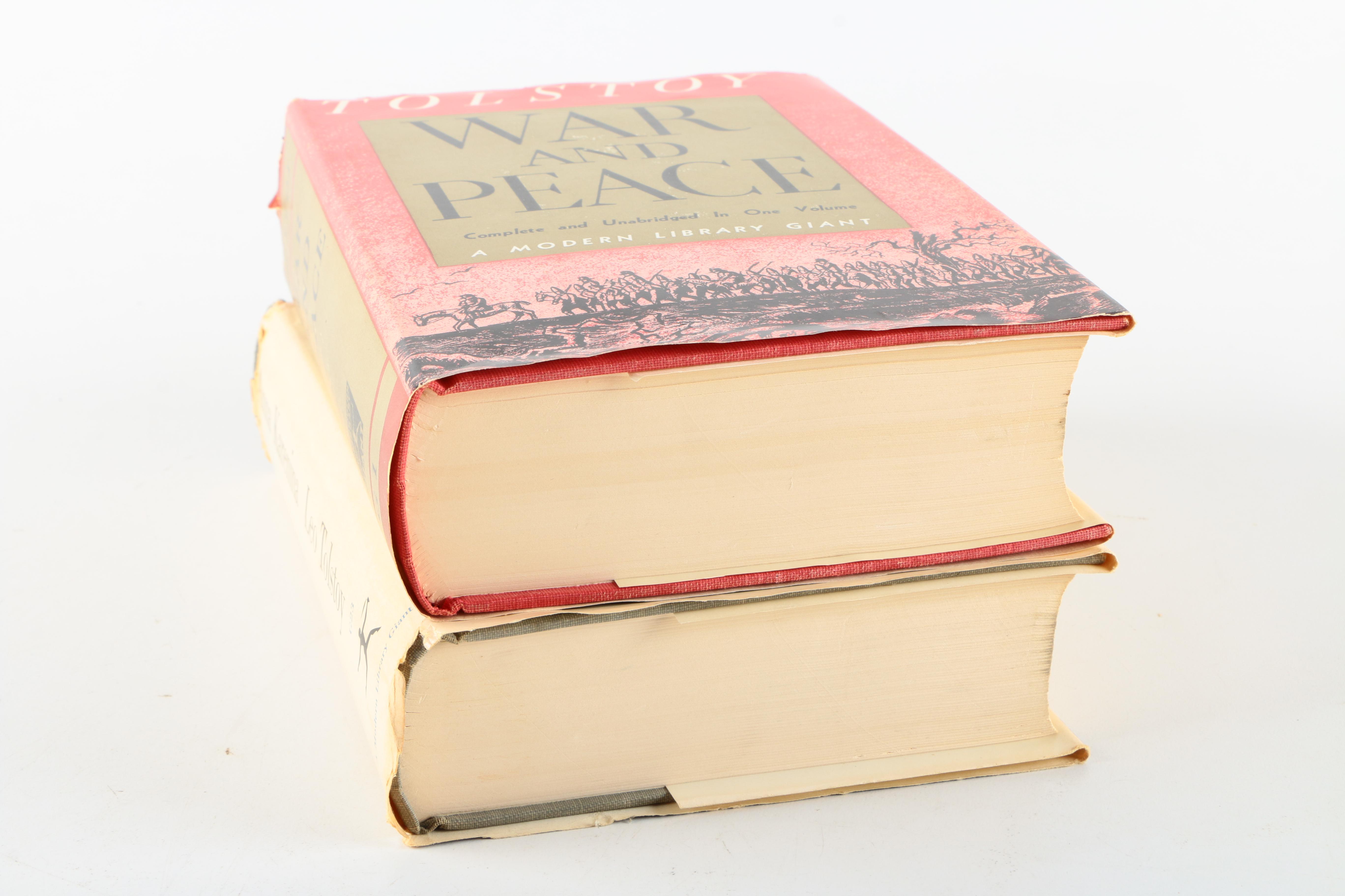 "War and Peace" and "Anna Karenina" by Leo Tolstoy