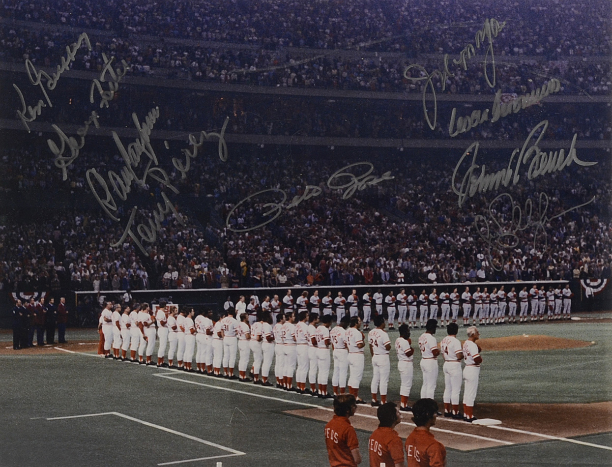 Big Red Machine Signed Photo COA