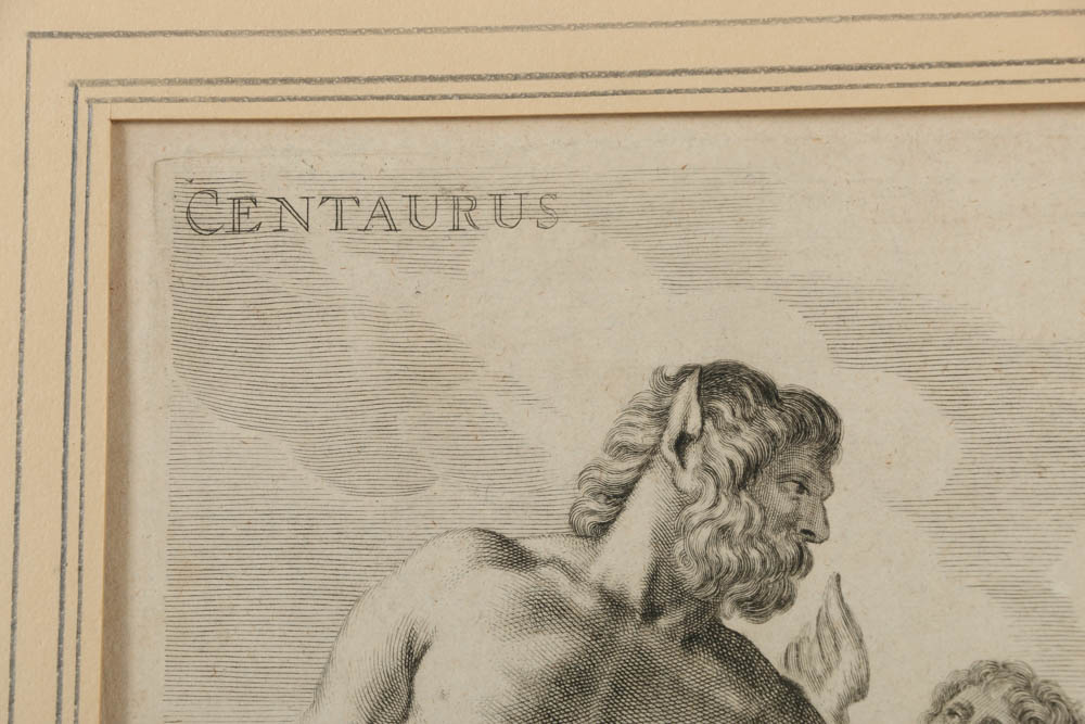 R. Collins Engraving on Paper "Centaurus"