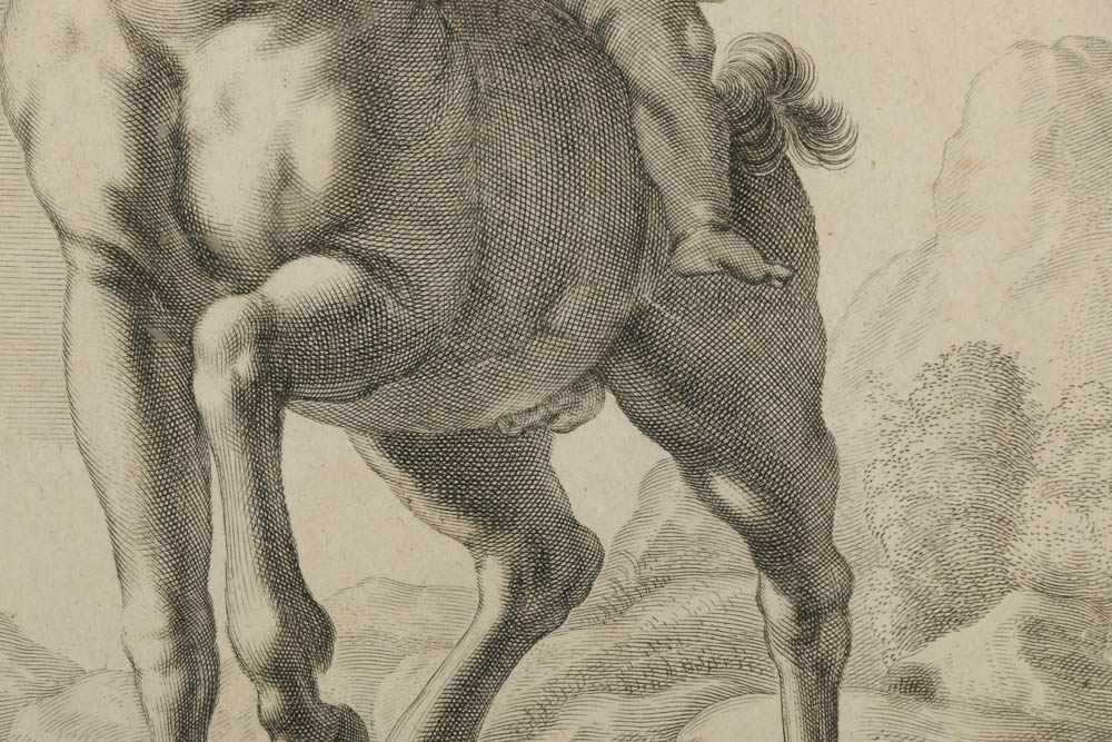 R. Collins Engraving on Paper "Centaurus"