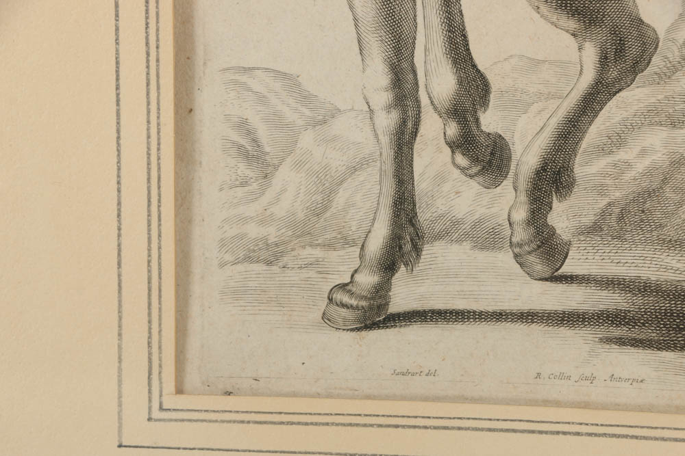 R. Collins Engraving on Paper "Centaurus"