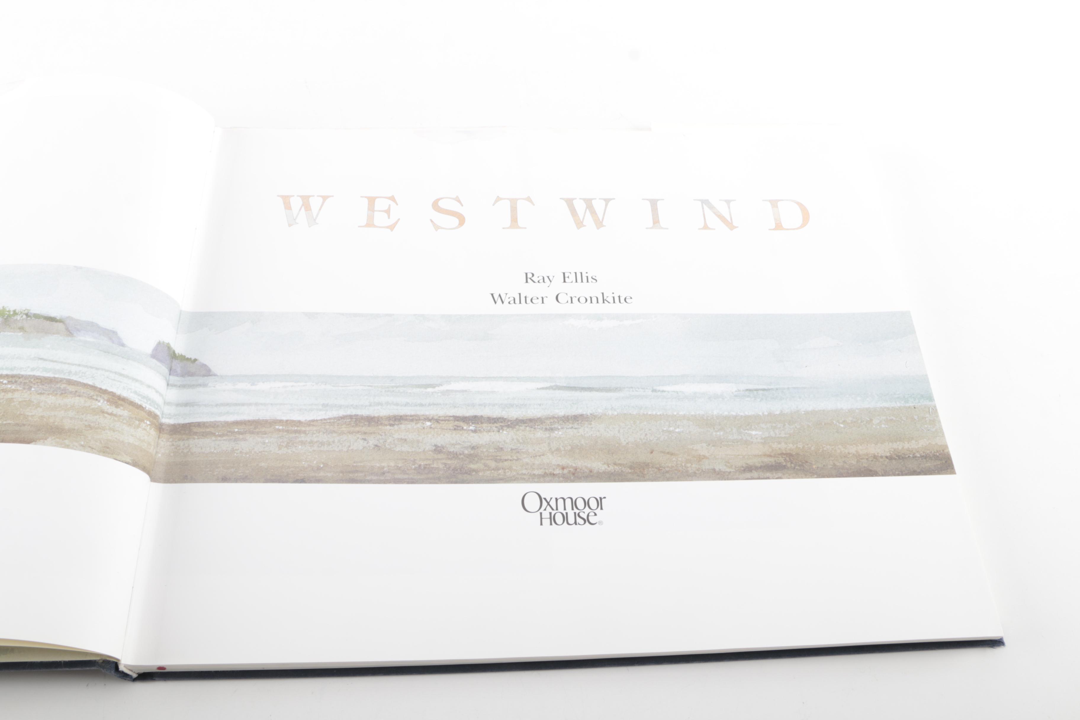 1990 Signed First Edition "Westwind" by Walter Cronkite and Ray Ellis