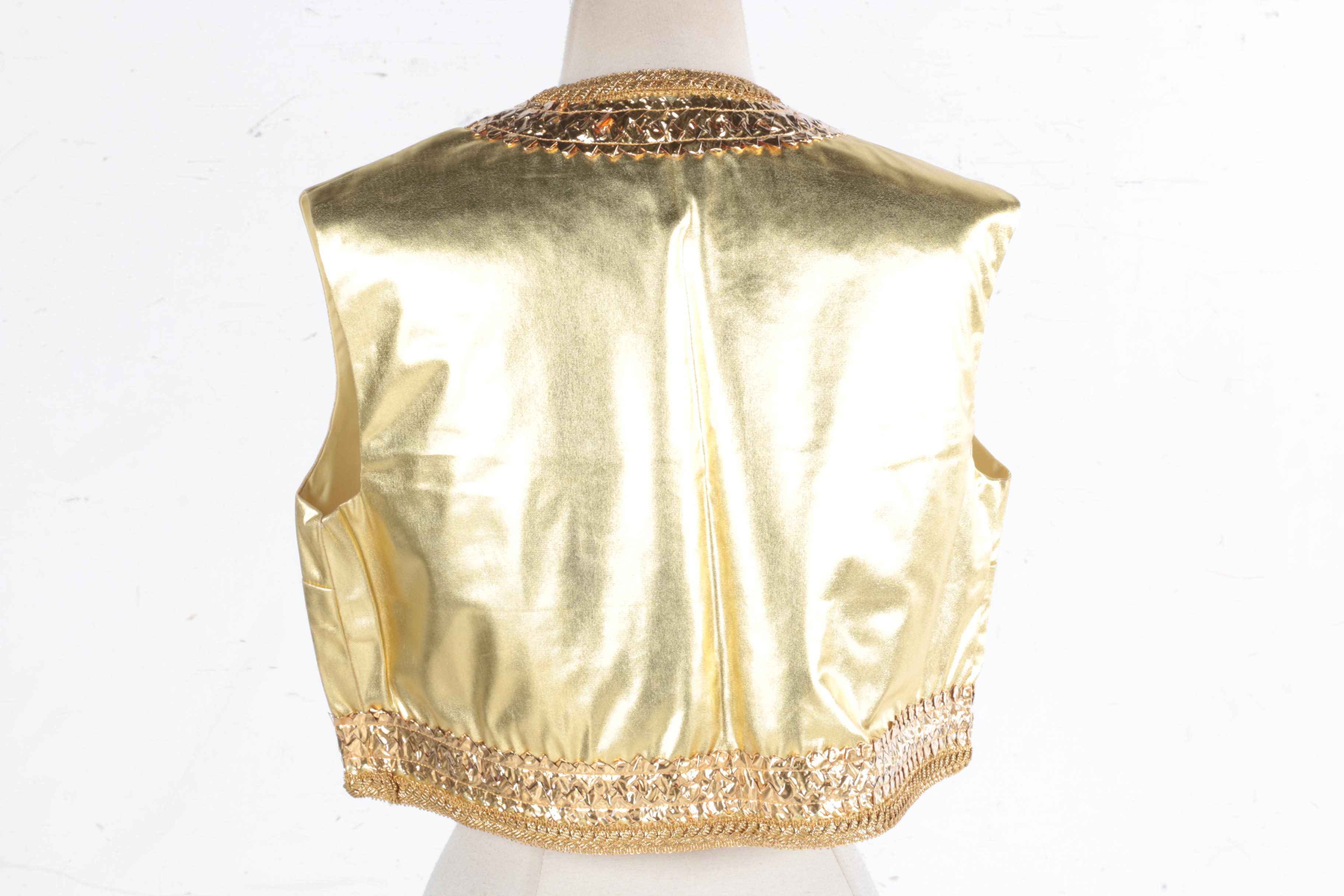 Vest by Emily Wetherby and Maribou Sequined Shrug