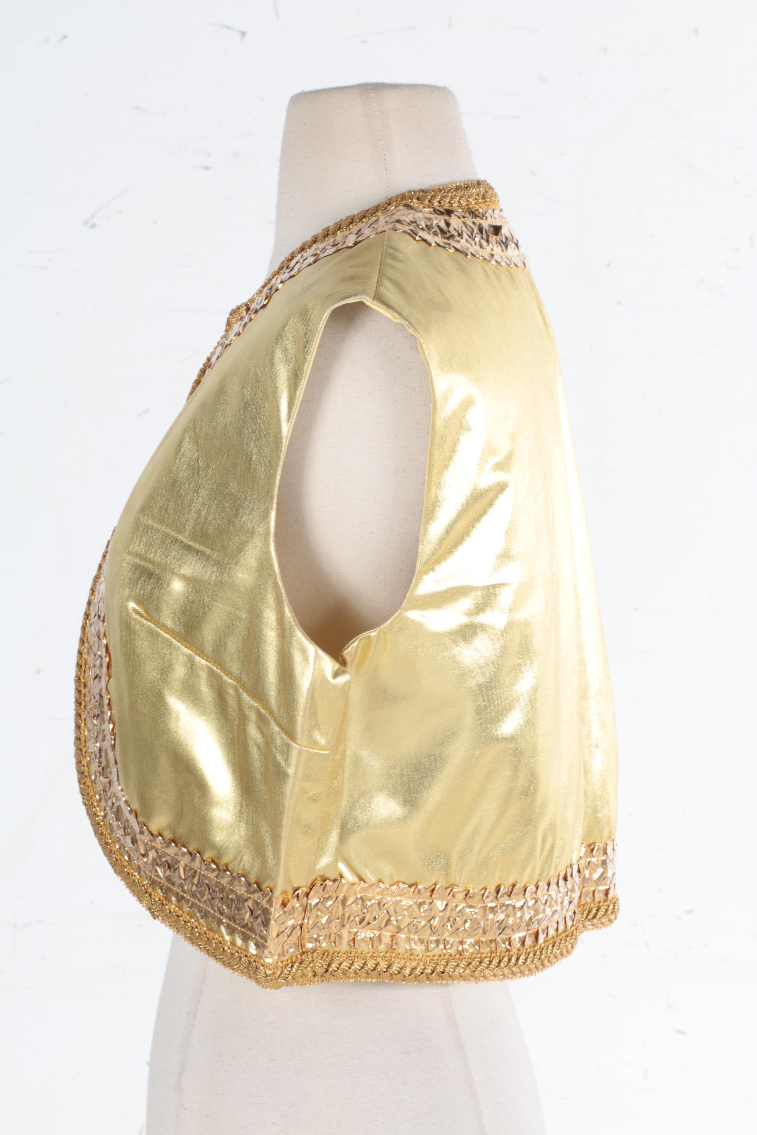 Vest by Emily Wetherby and Maribou Sequined Shrug