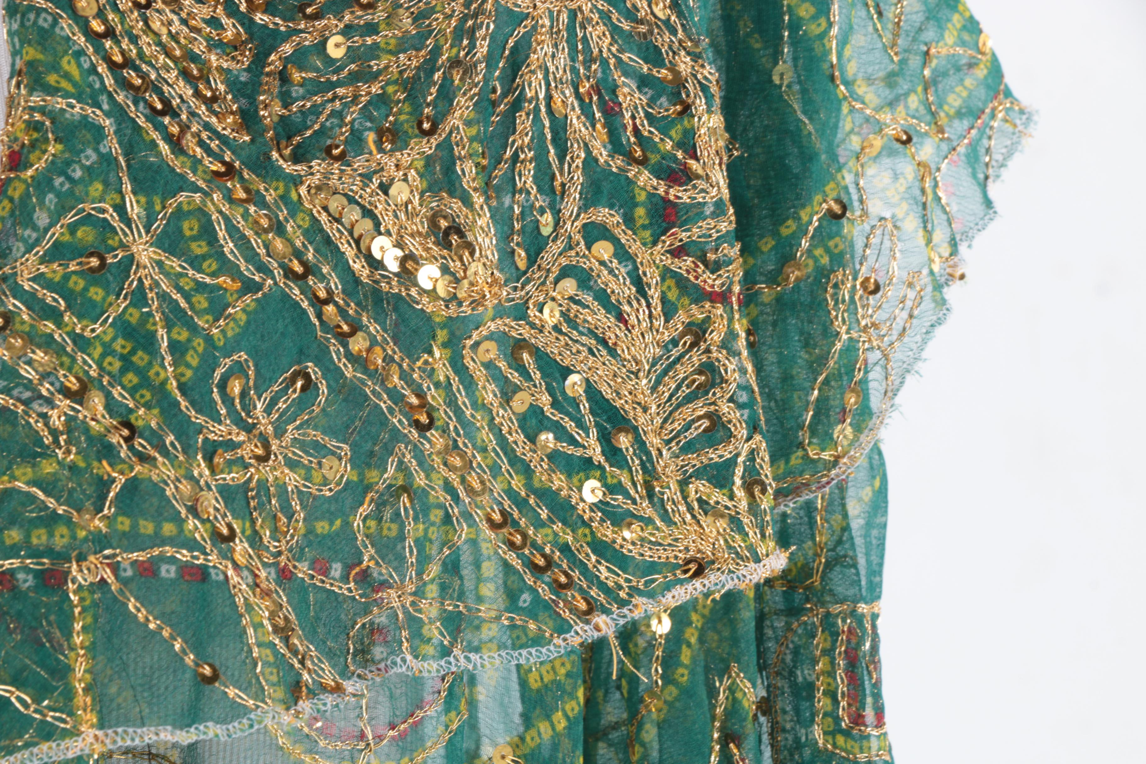 Vest by Emily Wetherby and Maribou Sequined Shrug