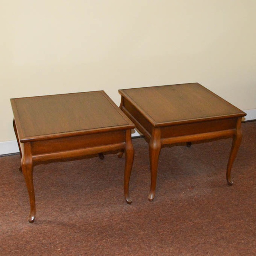 Pair of Queen Anne Style Side Tables