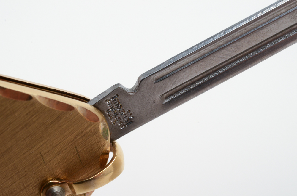 Sterling Silver Eagle Scott Ring and a Gold Tone Pocket Knife