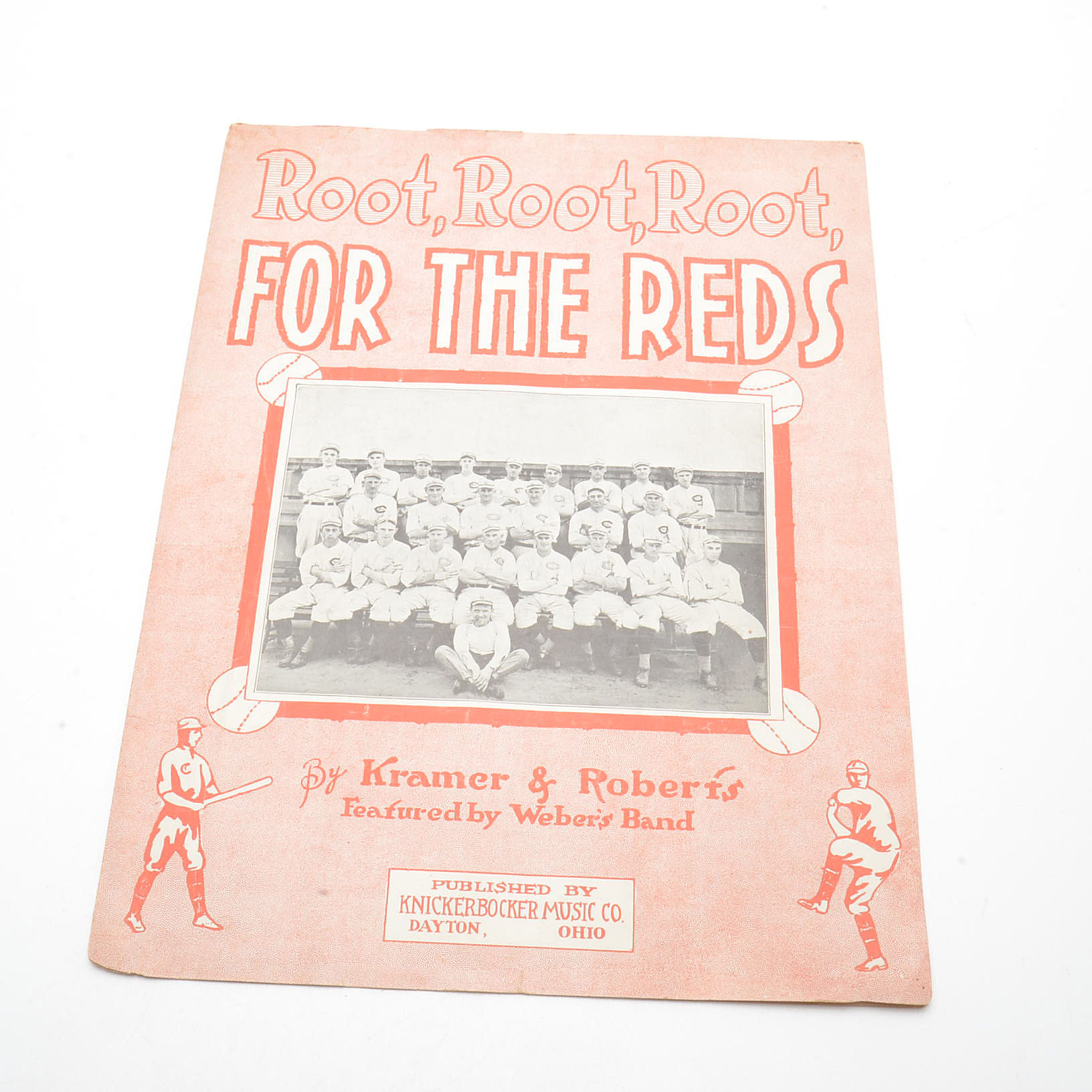 1919 Cincinnati Reds Sheet Music