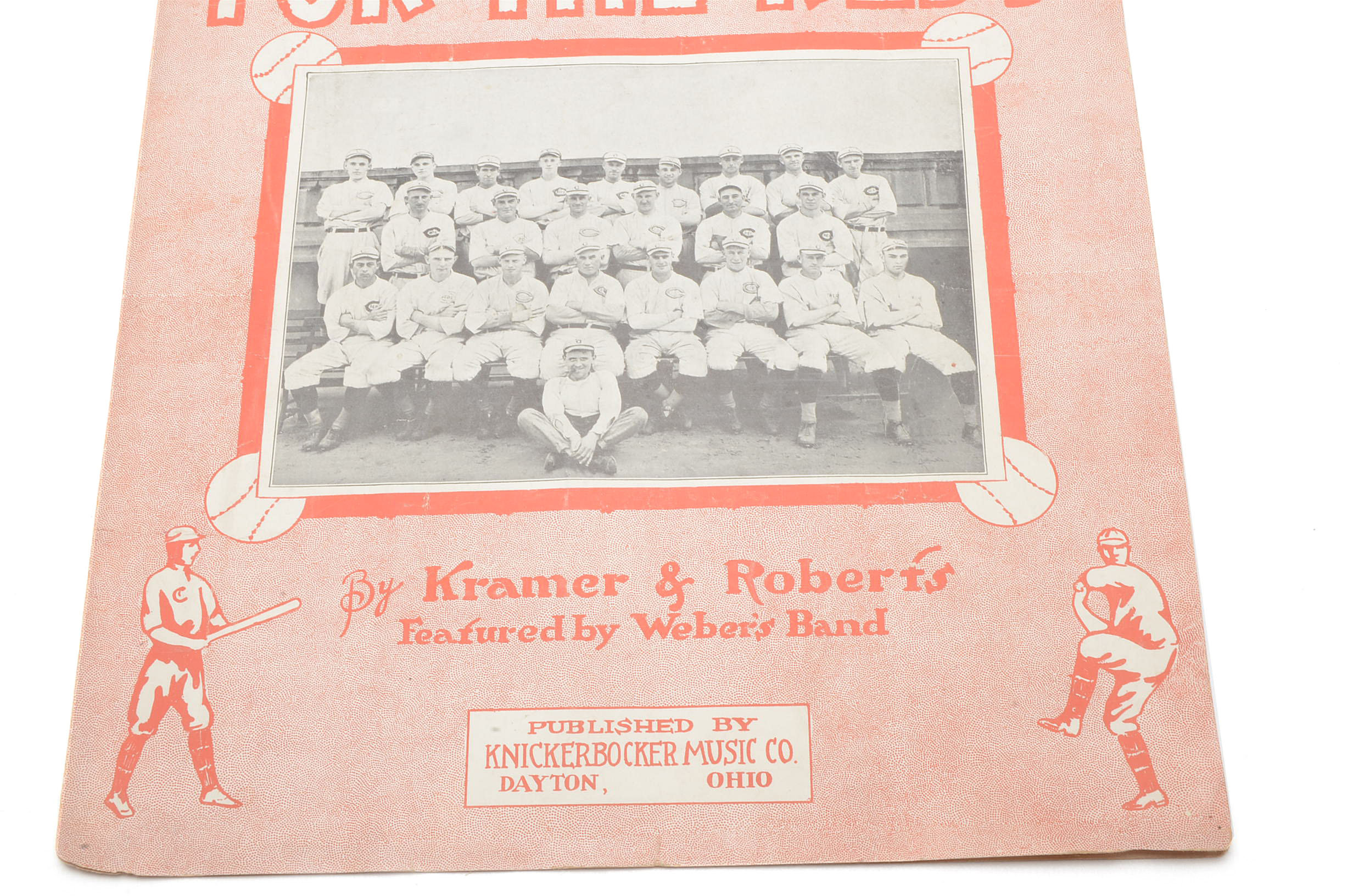 1919 Cincinnati Reds Sheet Music