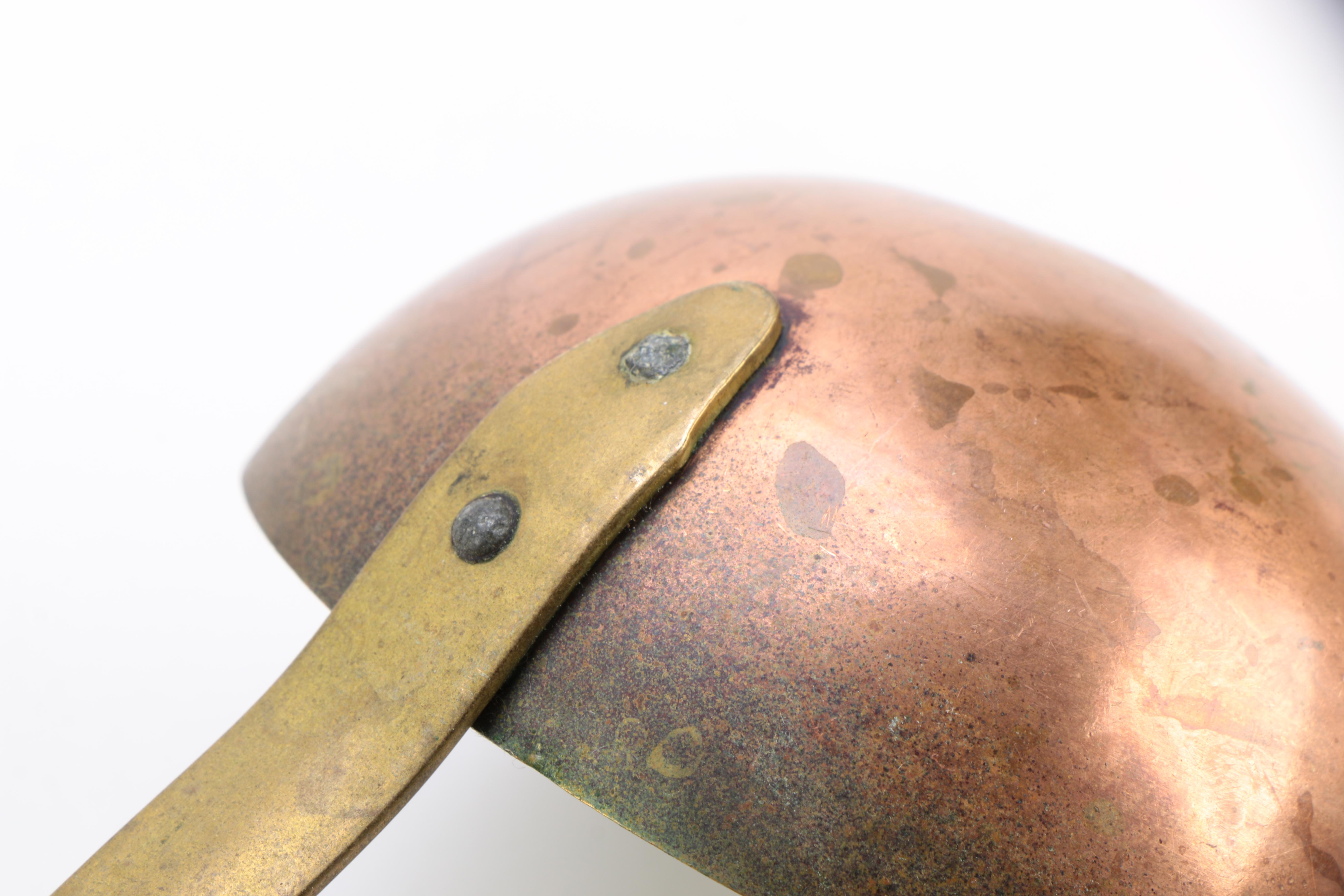 Vintage Copper Skimmer and Copper and Brass Ladle