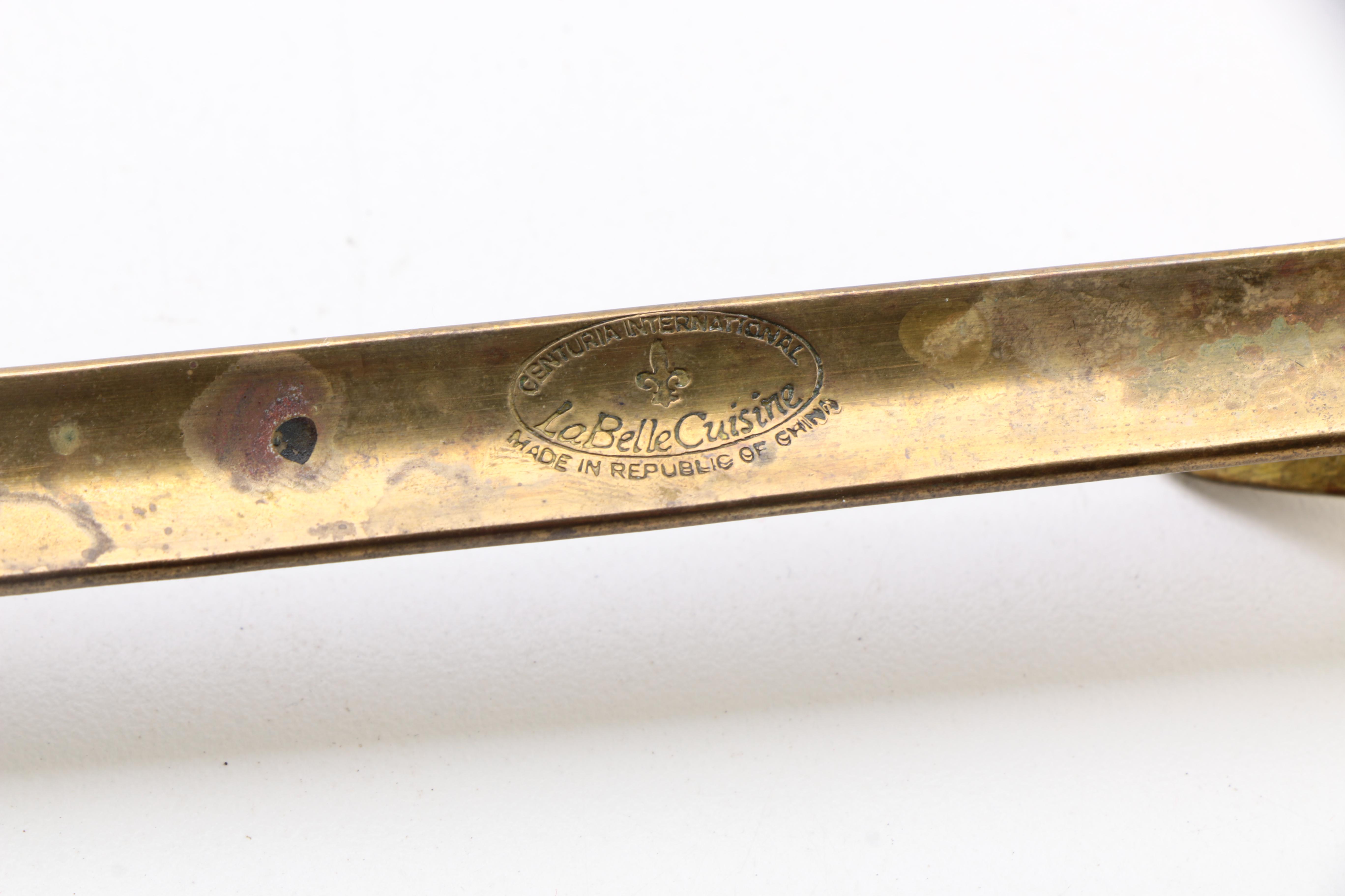 Vintage Copper Skimmer and Copper and Brass Ladle