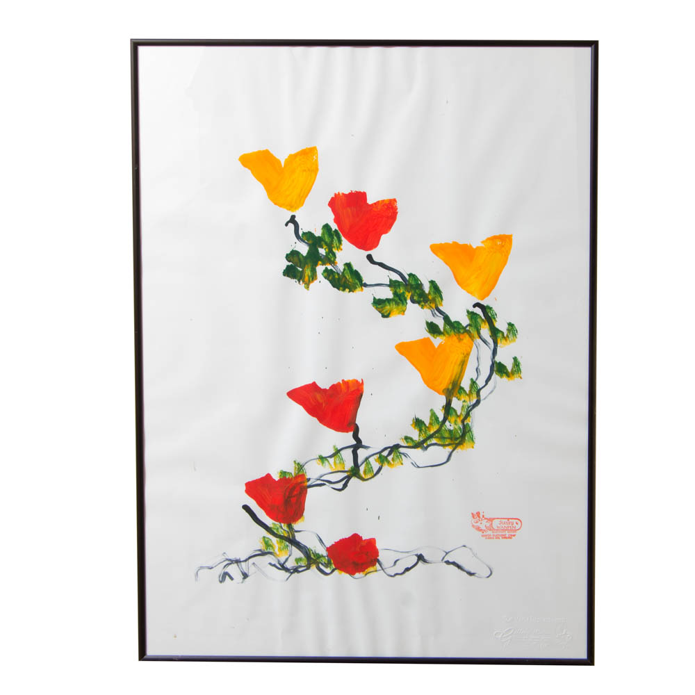 Wanpen Watercolor on Paper from Thailand