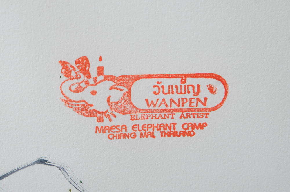 Wanpen Watercolor on Paper from Thailand