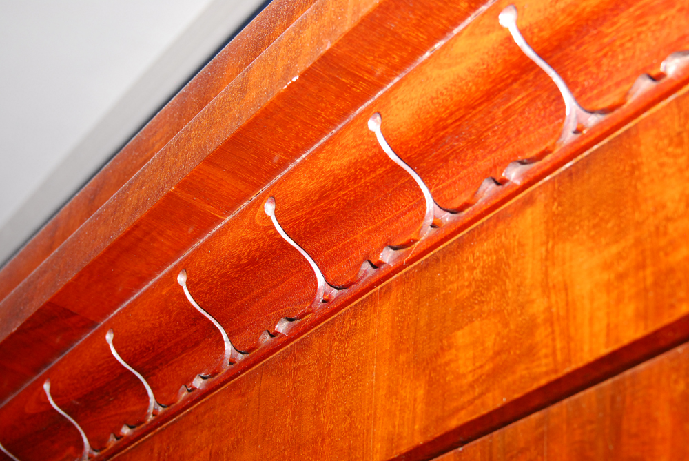 19th Century English Mahogany Wardrobe With Fitted Interior