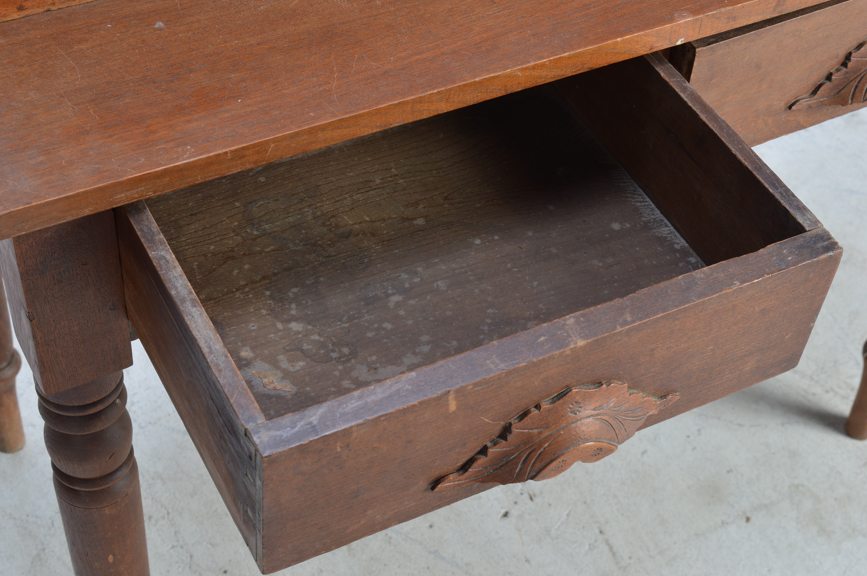 Antique Walnut Plantation Desk
