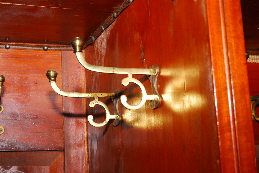 19th Century English Mahogany Wardrobe With Fitted Interior