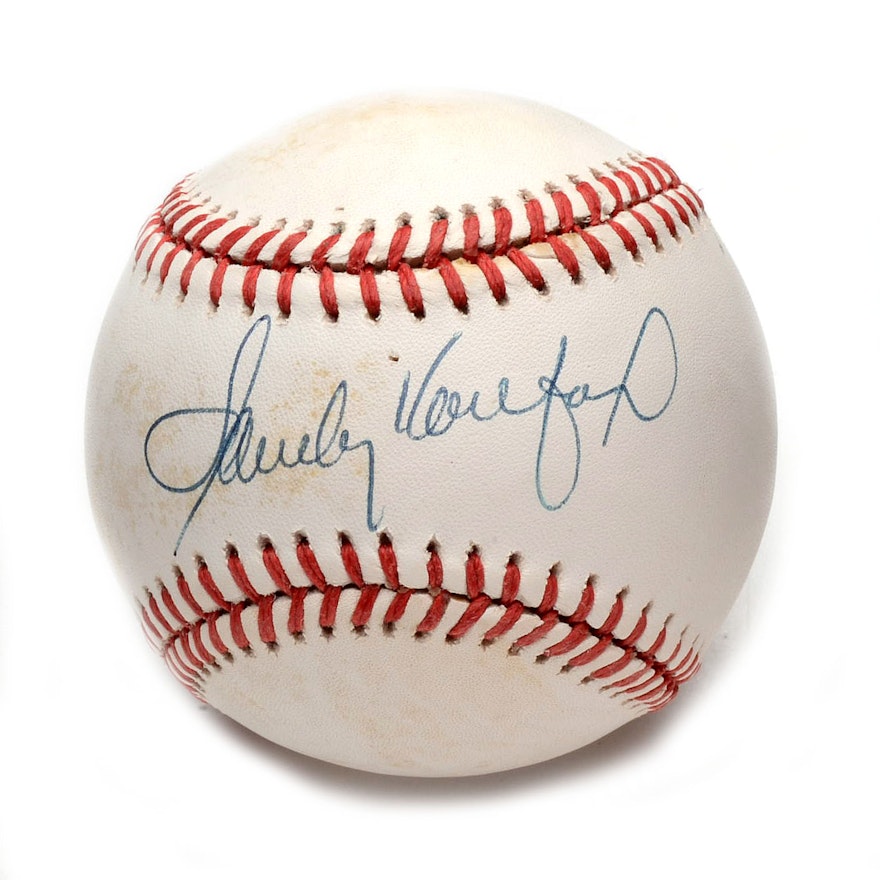 Sandy Koufax Signed Baseball  COA