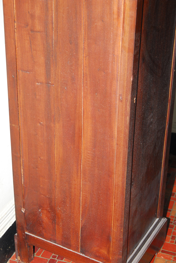 Tall Mahogany Cabinet with Drawers