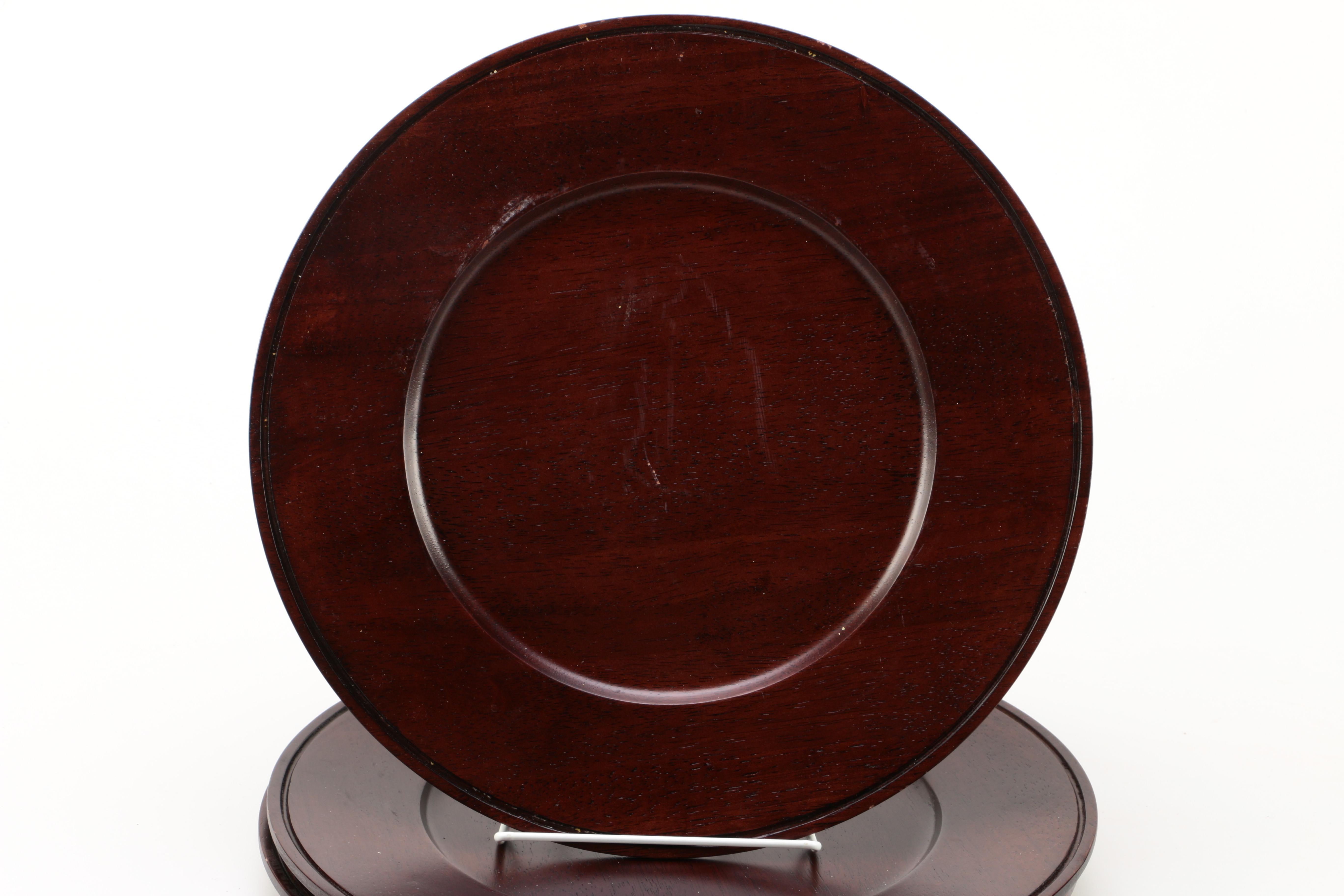 Williams-Sonoma Wooden Chargers