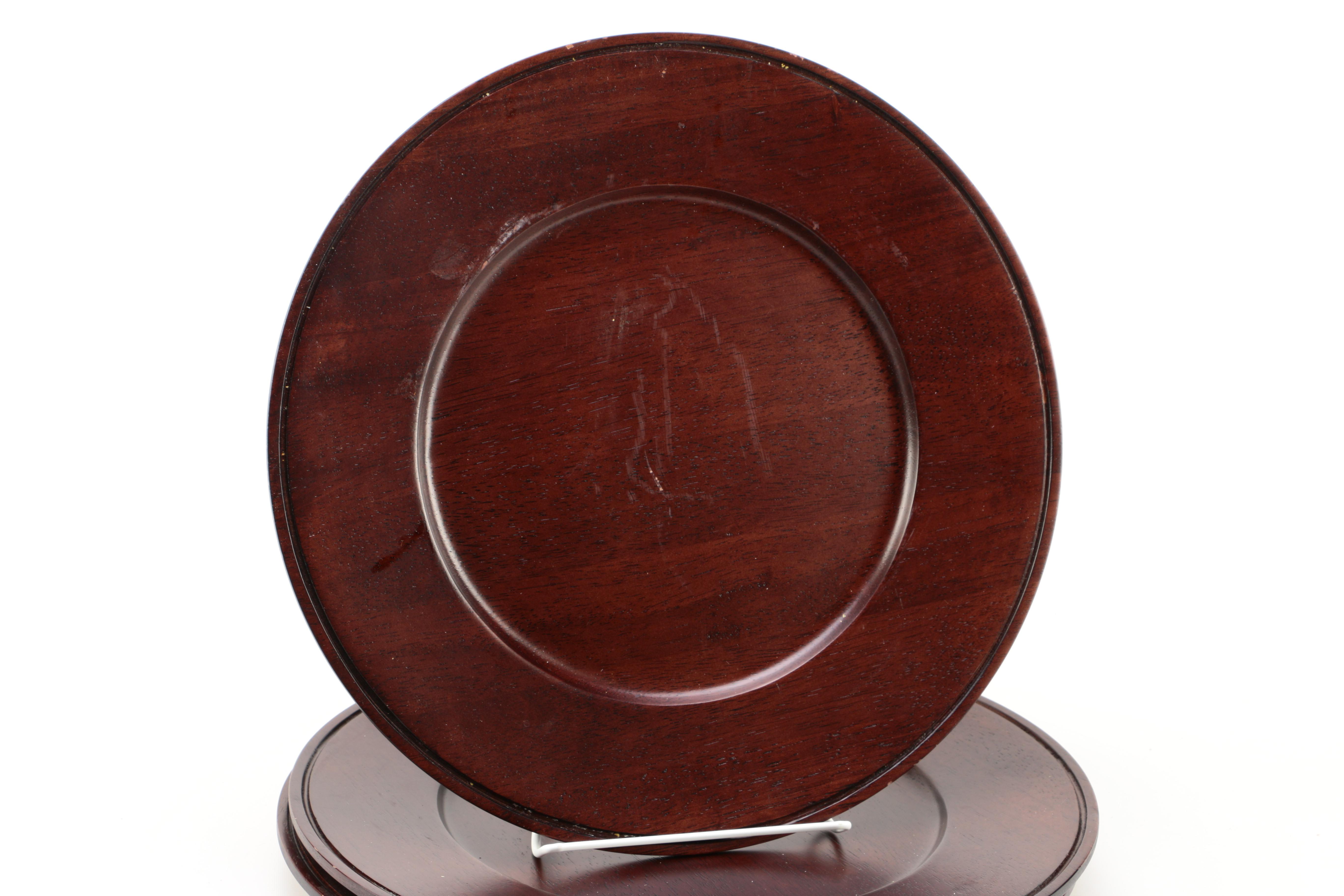 Williams-Sonoma Wooden Chargers