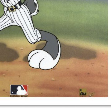 Limited Edition Sericel "Bugs Bunny at Bat for the Yankees"