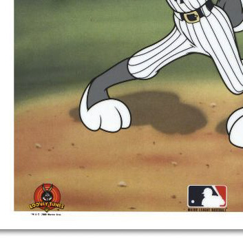 Limited Edition Sericel "Bugs Bunny at Bat for the Yankees"