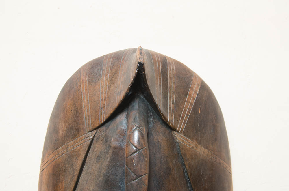 Large Kenyan Hardwood Hand Carved Wall Mask