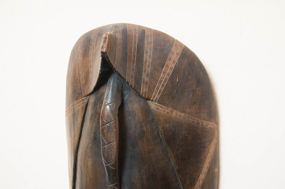 Large Kenyan Hardwood Hand Carved Wall Mask