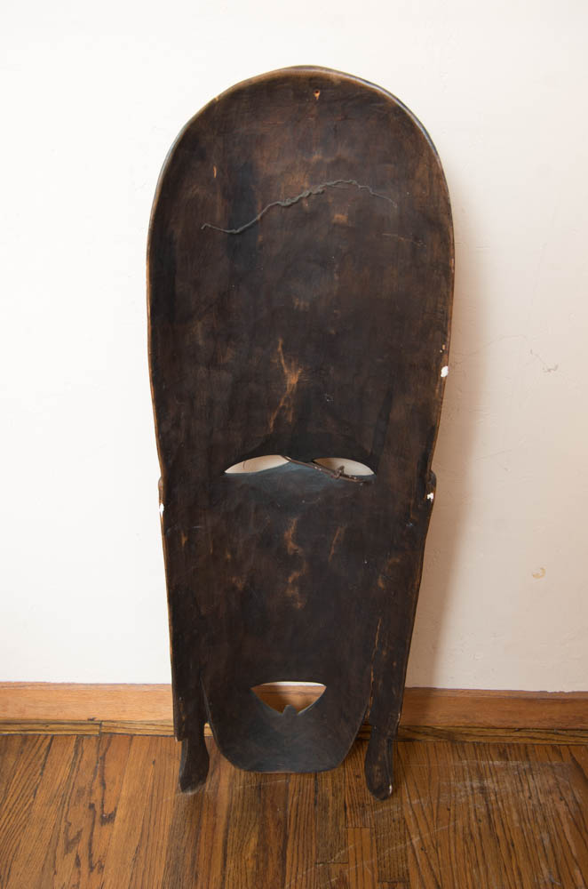 Large Kenyan Hardwood Hand Carved Wall Mask