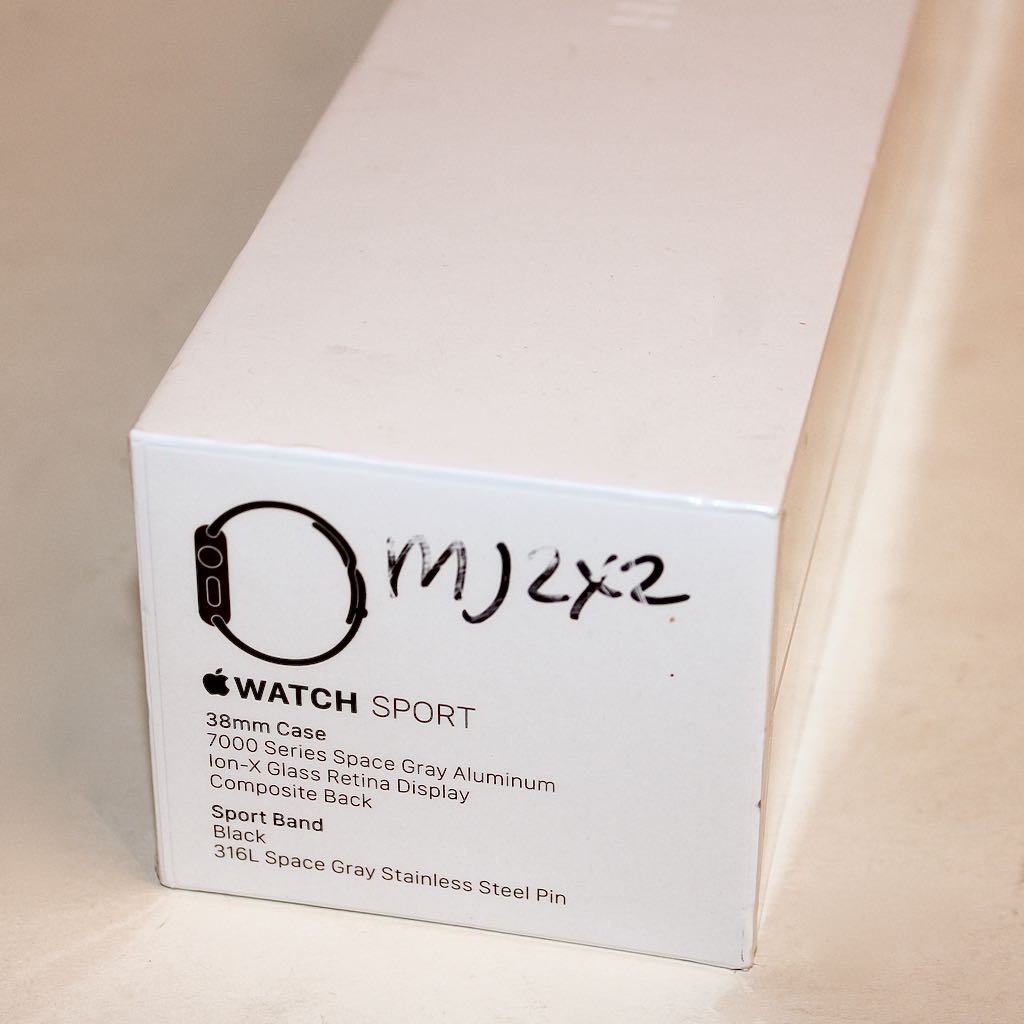 Apple Sport Watch 7000 Series Space Gray with Black Composite Band