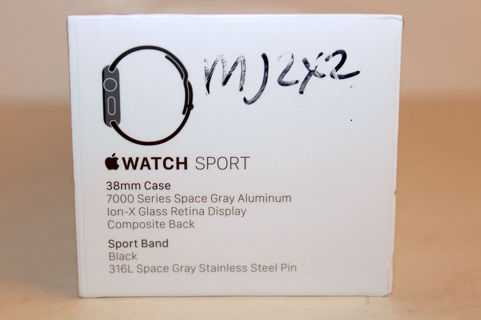 Apple Sport Watch 7000 Series Space Gray with Black Composite Band