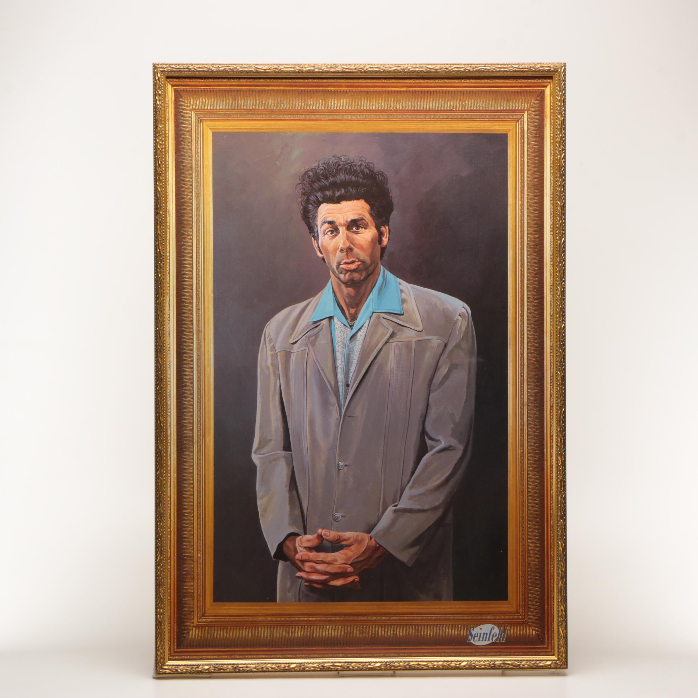 Offset Lithograph of Painting of Seinfeld's "Kramer"
