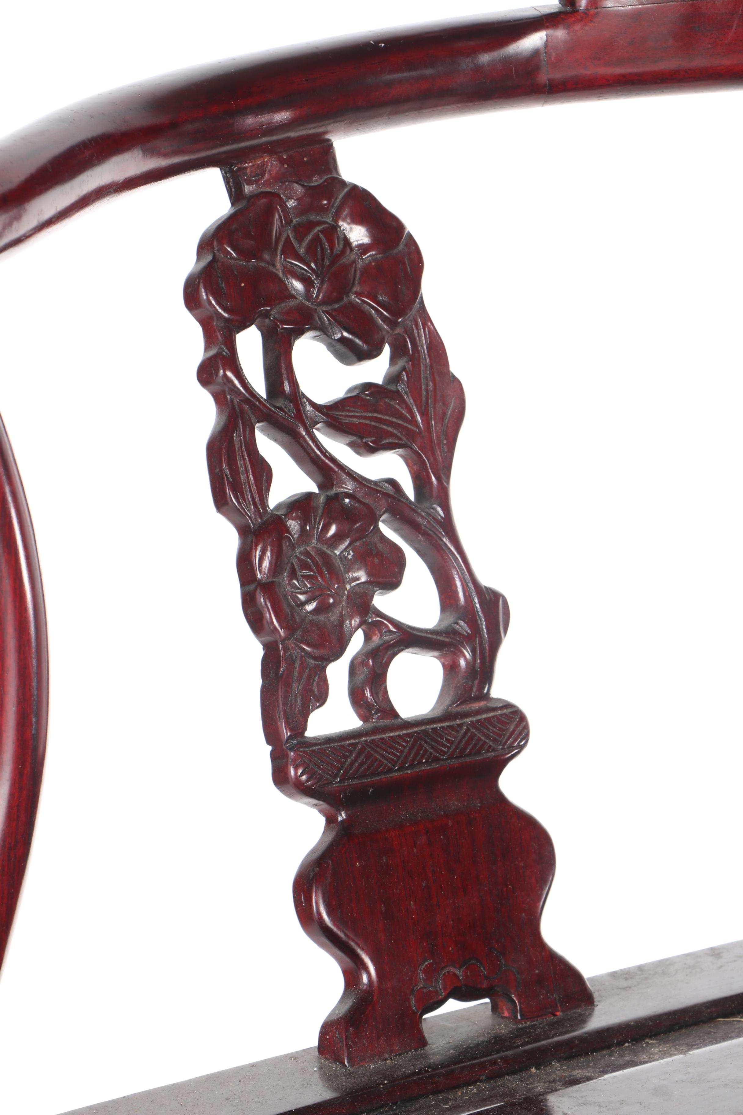 Rosewood Chinese Style Corner Chair