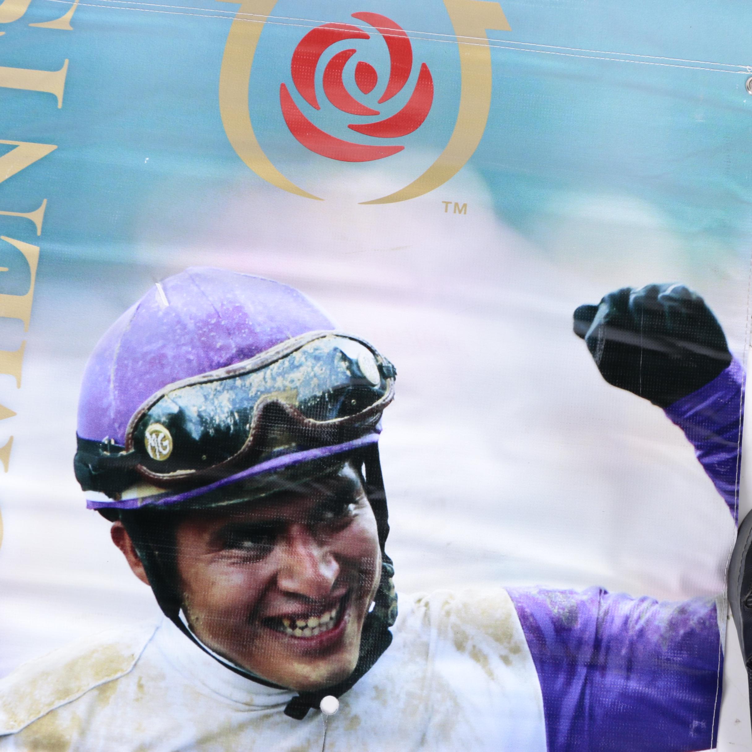 Kentucky Derby "Official Sponsor" Vinyl Banner With Woodford Reserve Logo