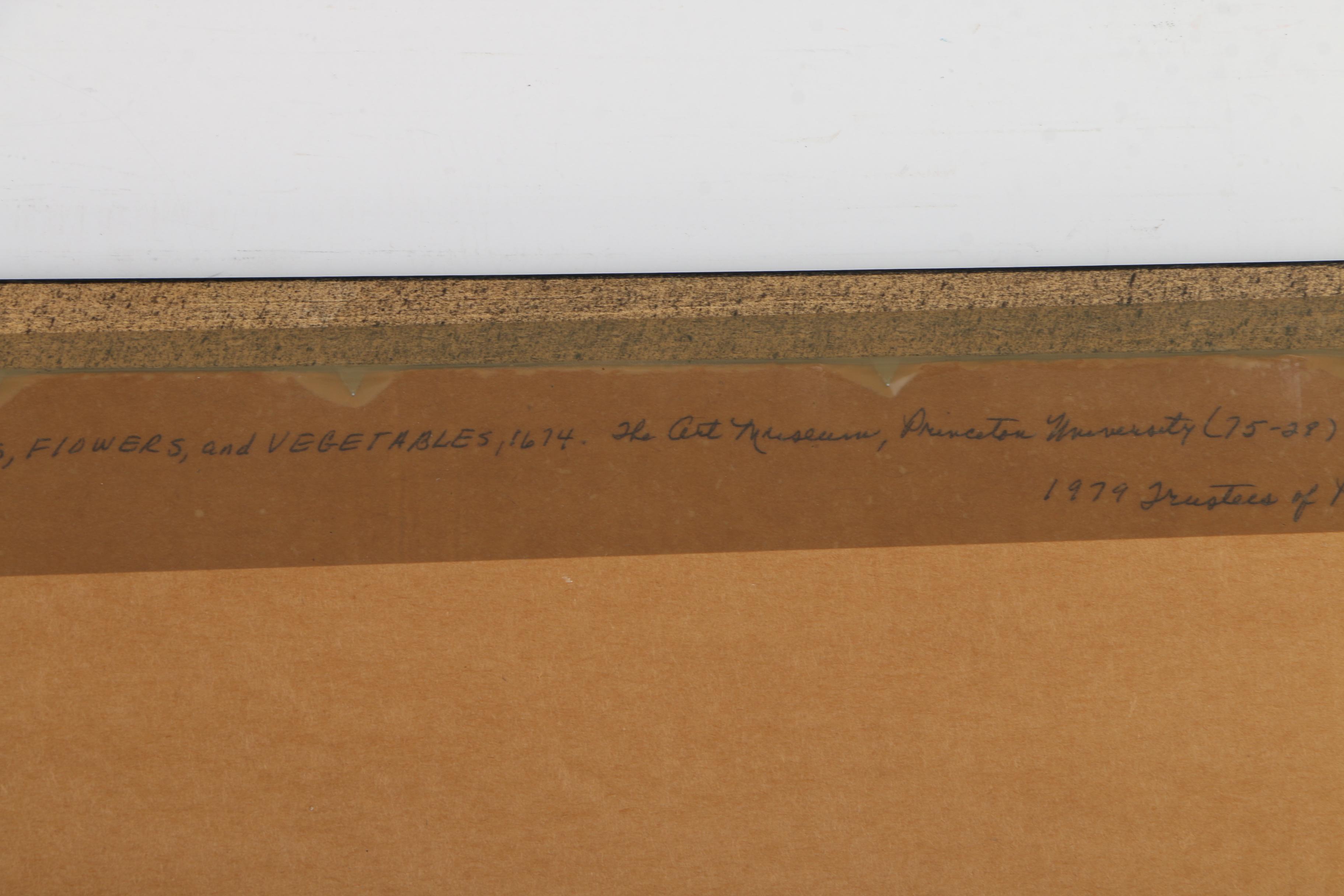 After Yun Shou Ping Vintage Offset Lithograph Print on Paper of Lotus Blossoms