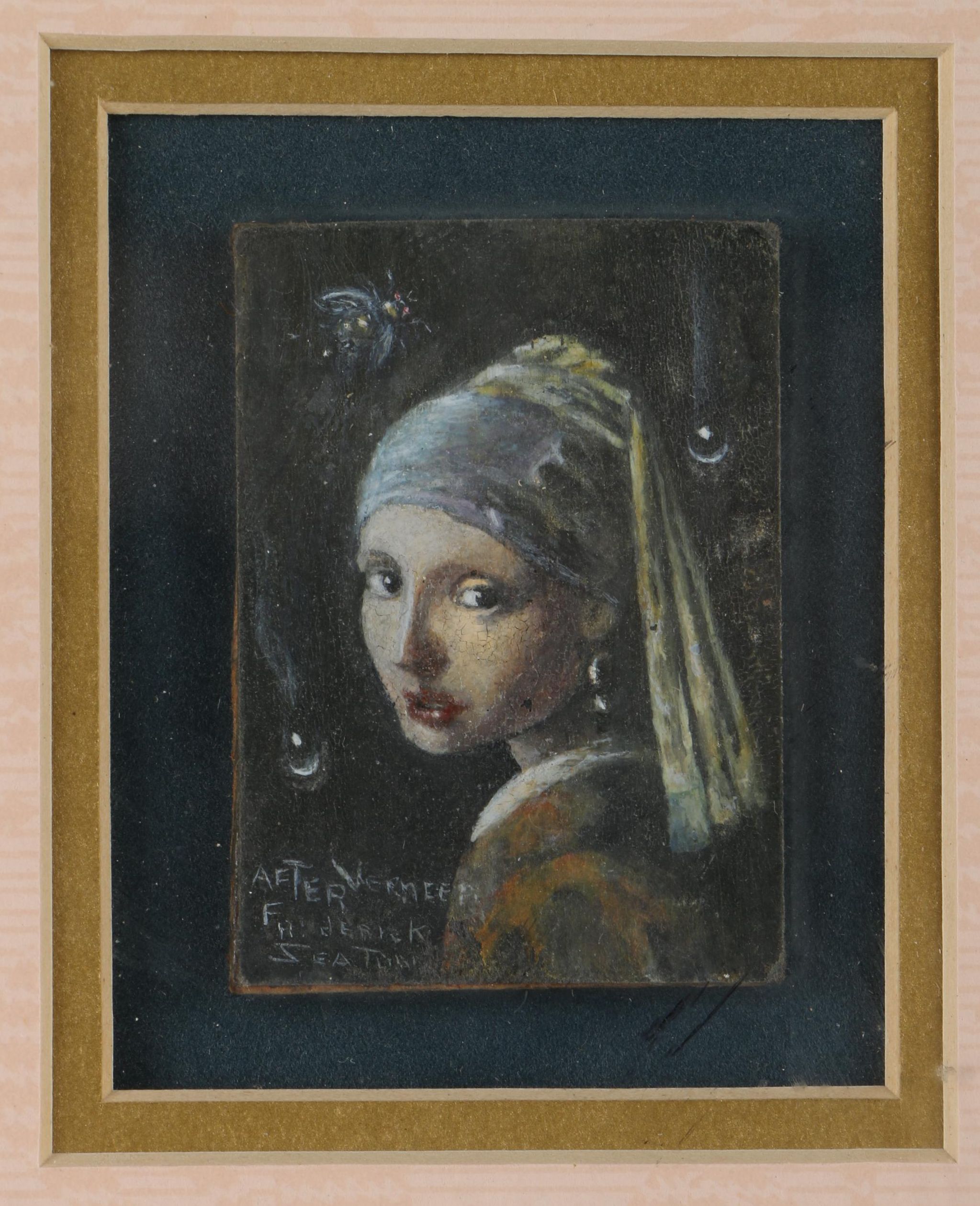 Oil Copy Painting of Johannes Vermeer "Girl With a Pearl Earring"