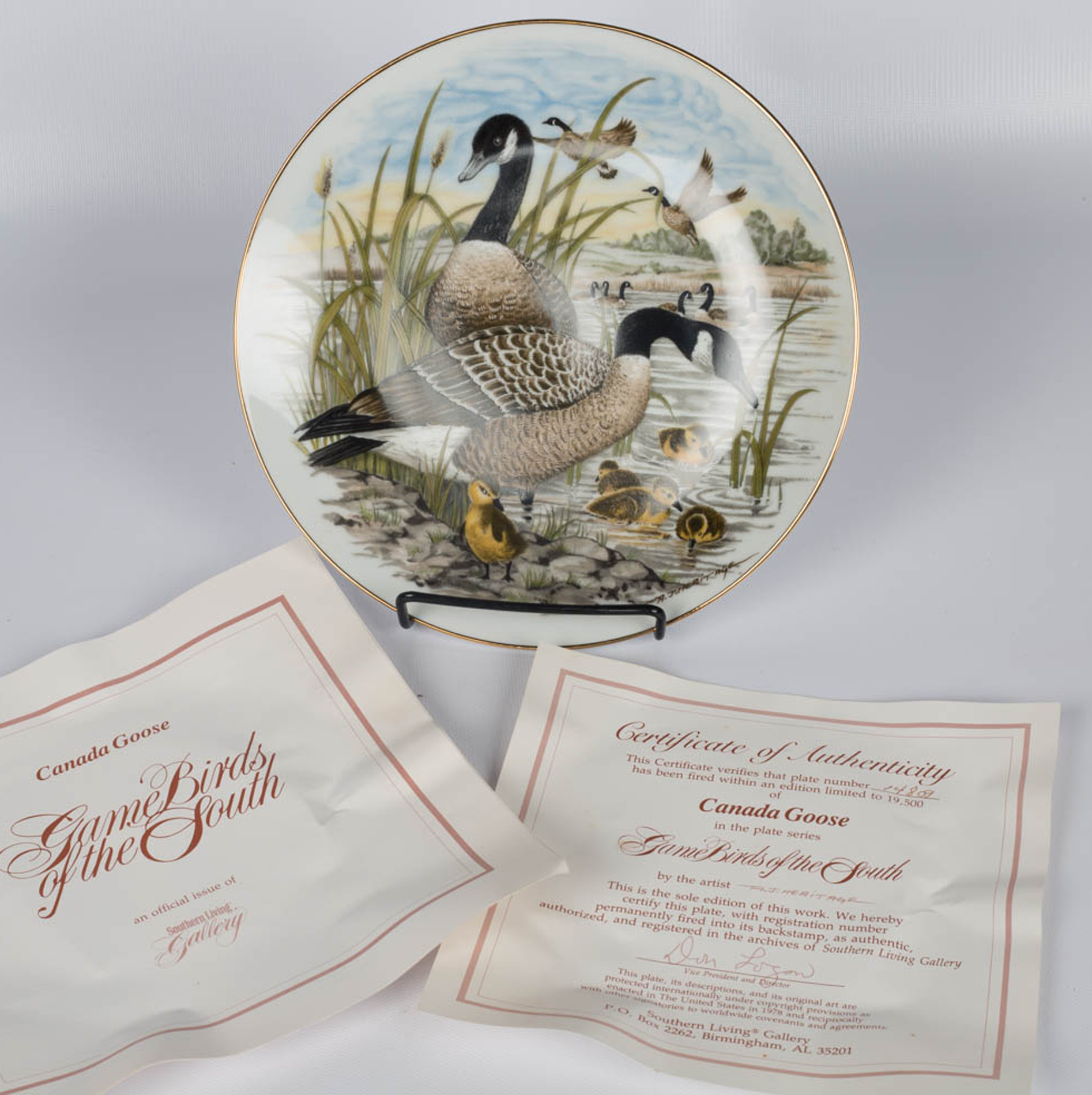 Southern Living "Game Birds of the South" Collector Plates